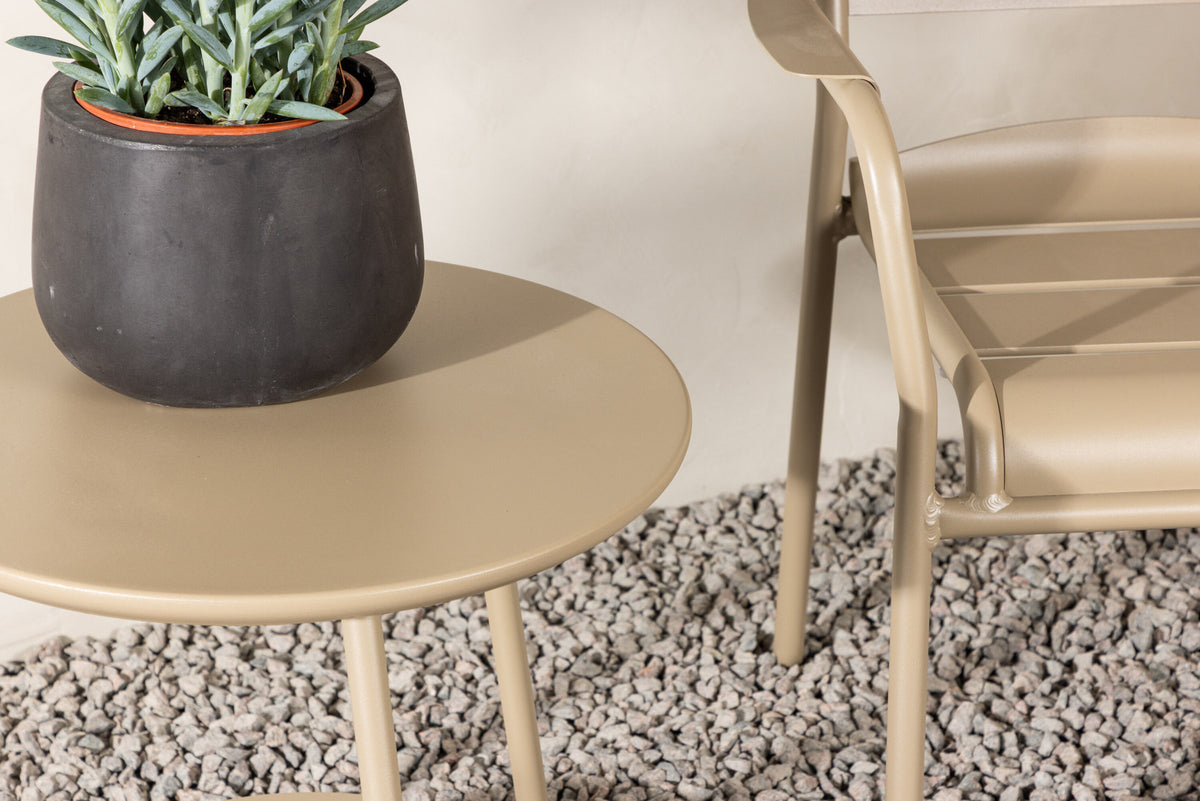 Faro Café Set in Beige/Beige präsentiert im Onlineshop von KAQTU Design AG. Gartentischset ist von Venture Home