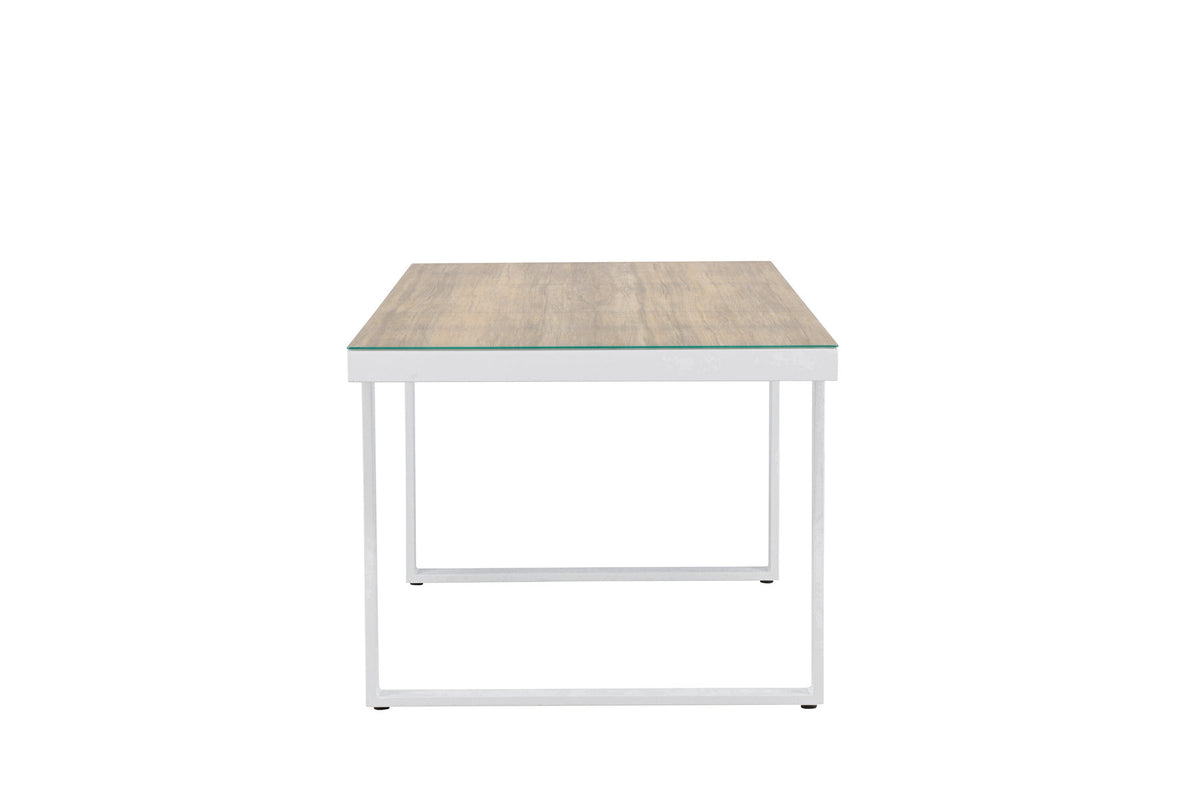 Merlo Gartentisch rechteckig in Weiss präsentiert im Onlineshop von KAQTU Design AG. Gartentisch ist von Venture Home