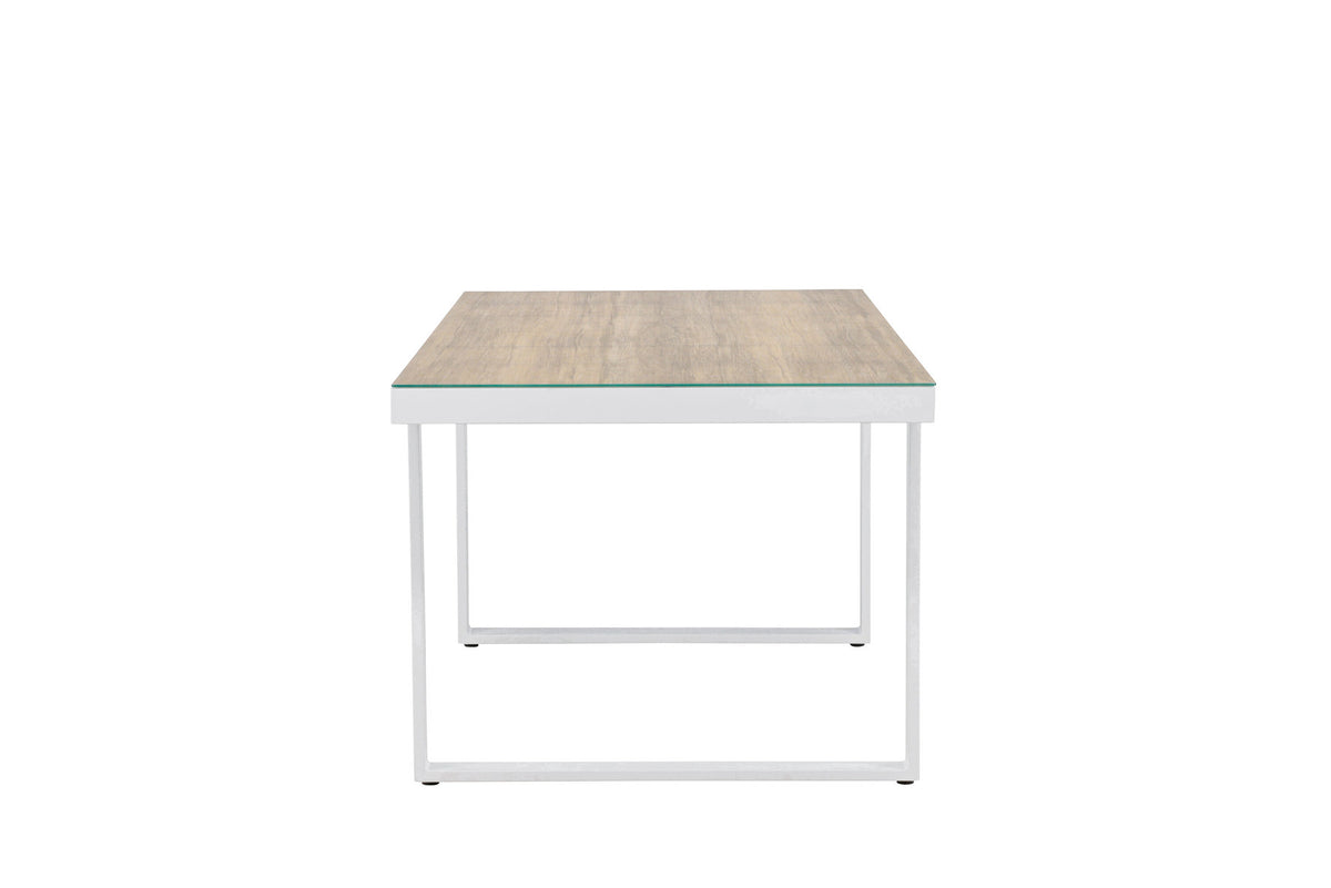 Merlo Gartentisch rechteckig in Weiss präsentiert im Onlineshop von KAQTU Design AG. Gartentisch ist von Venture Home