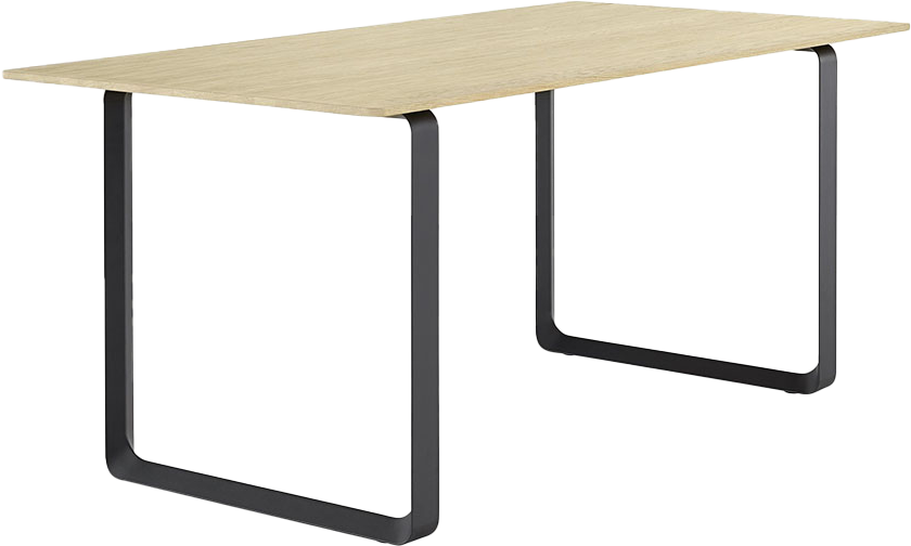 70/70 Tisch in Eiche massiv / Schwarz präsentiert im Onlineshop von KAQTU Design AG. Esstisch ist von Muuto