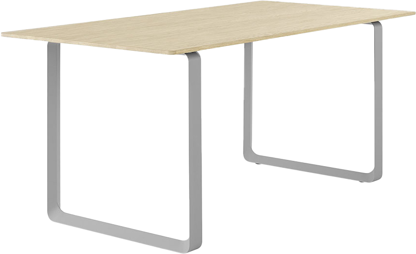 70/70 Tisch in Eiche massiv / Grau präsentiert im Onlineshop von KAQTU Design AG. Esstisch ist von Muuto