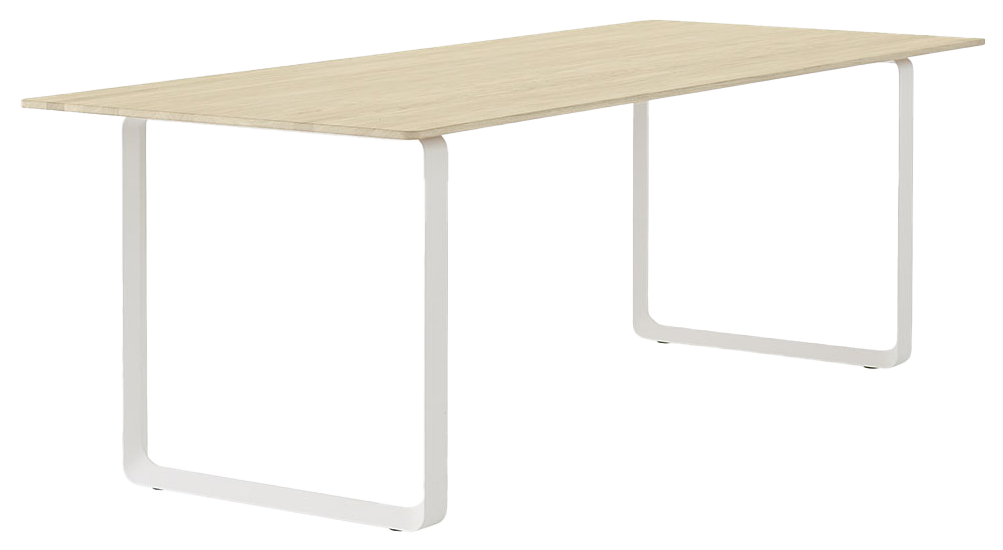 70/70 Tisch in Eiche massiv / Weiss präsentiert im Onlineshop von KAQTU Design AG. Esstisch ist von Muuto