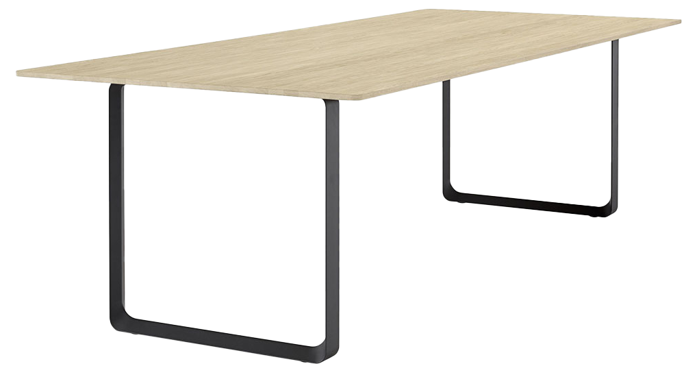 70/70 Tisch in Eiche massiv / Schwarz präsentiert im Onlineshop von KAQTU Design AG. Esstisch ist von Muuto