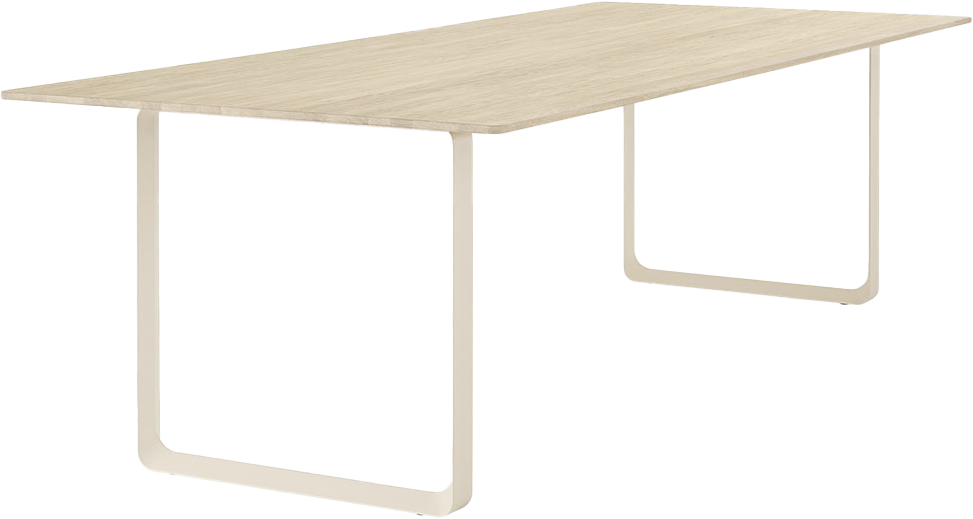 70/70 Tisch 255 cm in Eiche massiv / Sand präsentiert im Onlineshop von KAQTU Design AG. Esstisch ist von Muuto