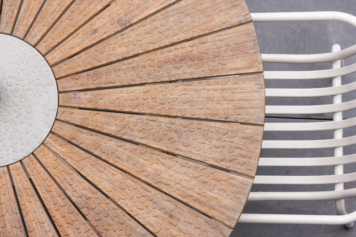 Rosario Gartentisch rund in Braun präsentiert im Onlineshop von KAQTU Design AG. Gartentisch ist von Venture Home