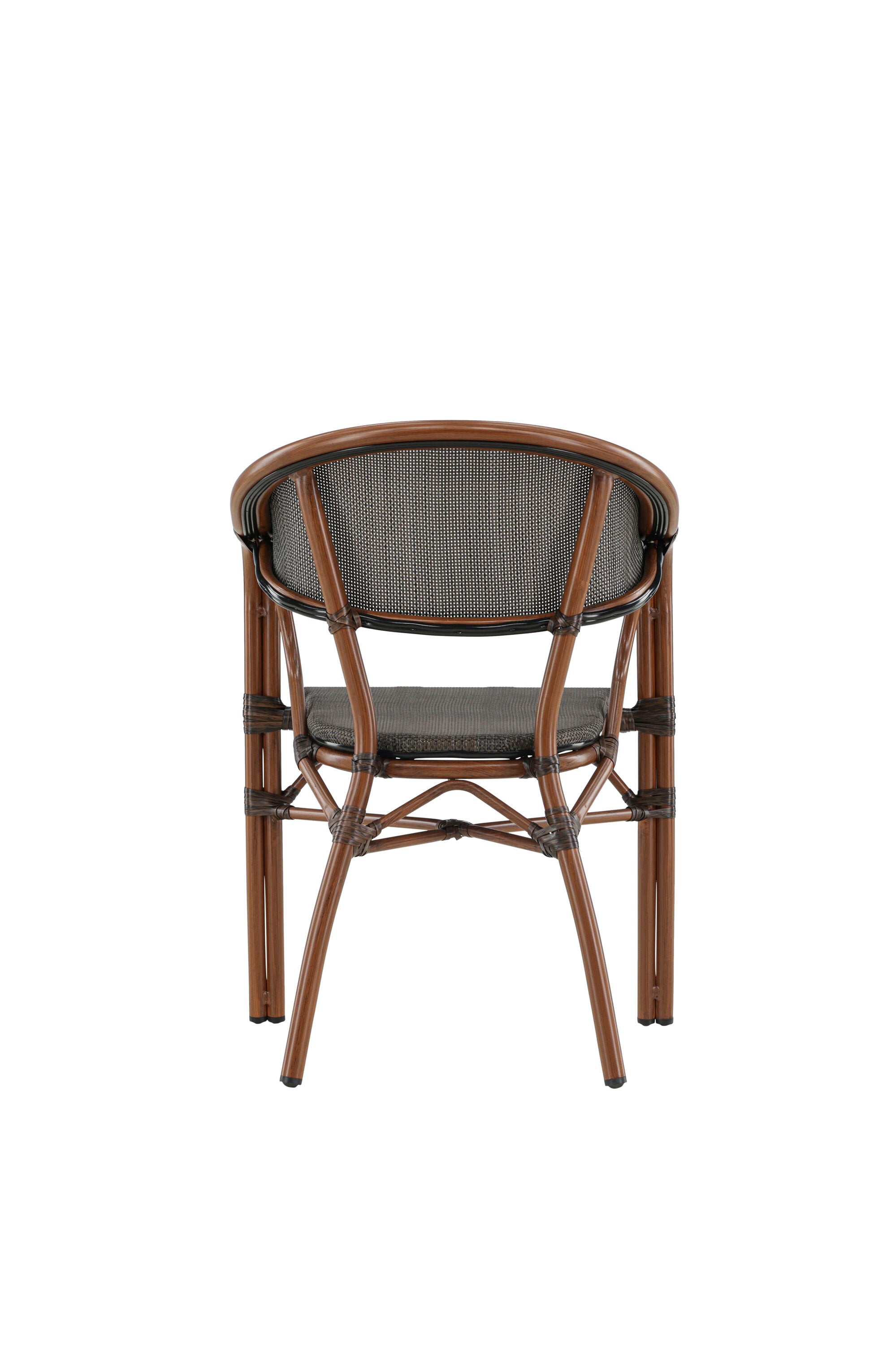 Vila Cafe Stuhl in Schwarz Braun präsentiert im Onlineshop von KAQTU Design AG. Gartenstuhl mit Armlehnen ist von Venture Home