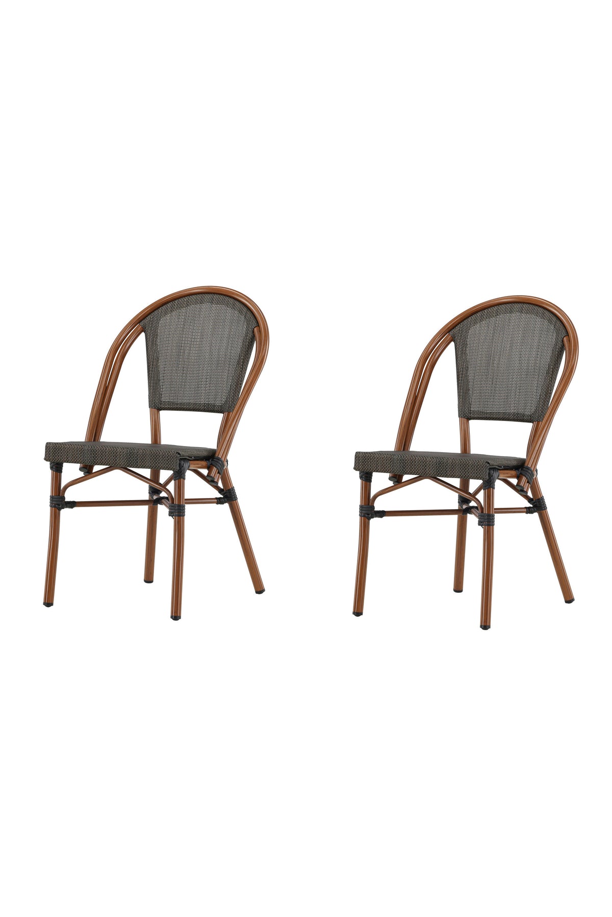 Guarda Cafe Stuhl in Schwarz Braun präsentiert im Onlineshop von KAQTU Design AG. Gartenstuhl mit Armlehnen ist von Venture Home