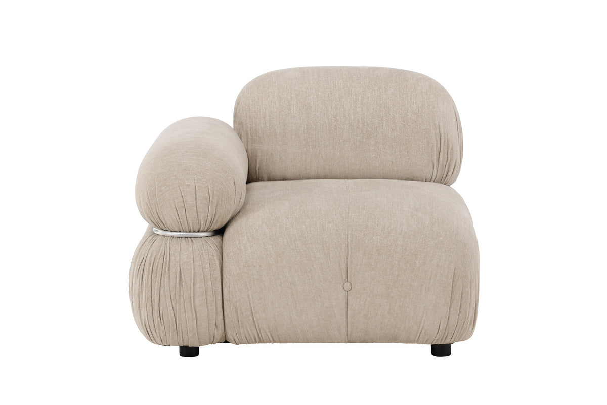 Mika Sofa-Modul in Beige präsentiert im Onlineshop von KAQTU Design AG. Modulares Sofa ist von Venture Home