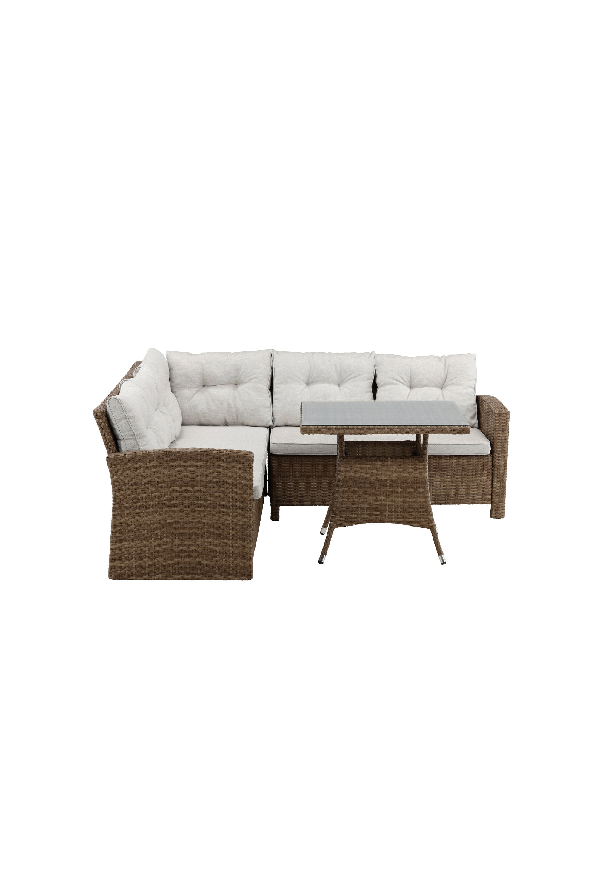 Watford Ecksofa Outdoorset 80cm in Natur präsentiert im Onlineshop von KAQTU Design AG. Loungeset ist von Venture Home