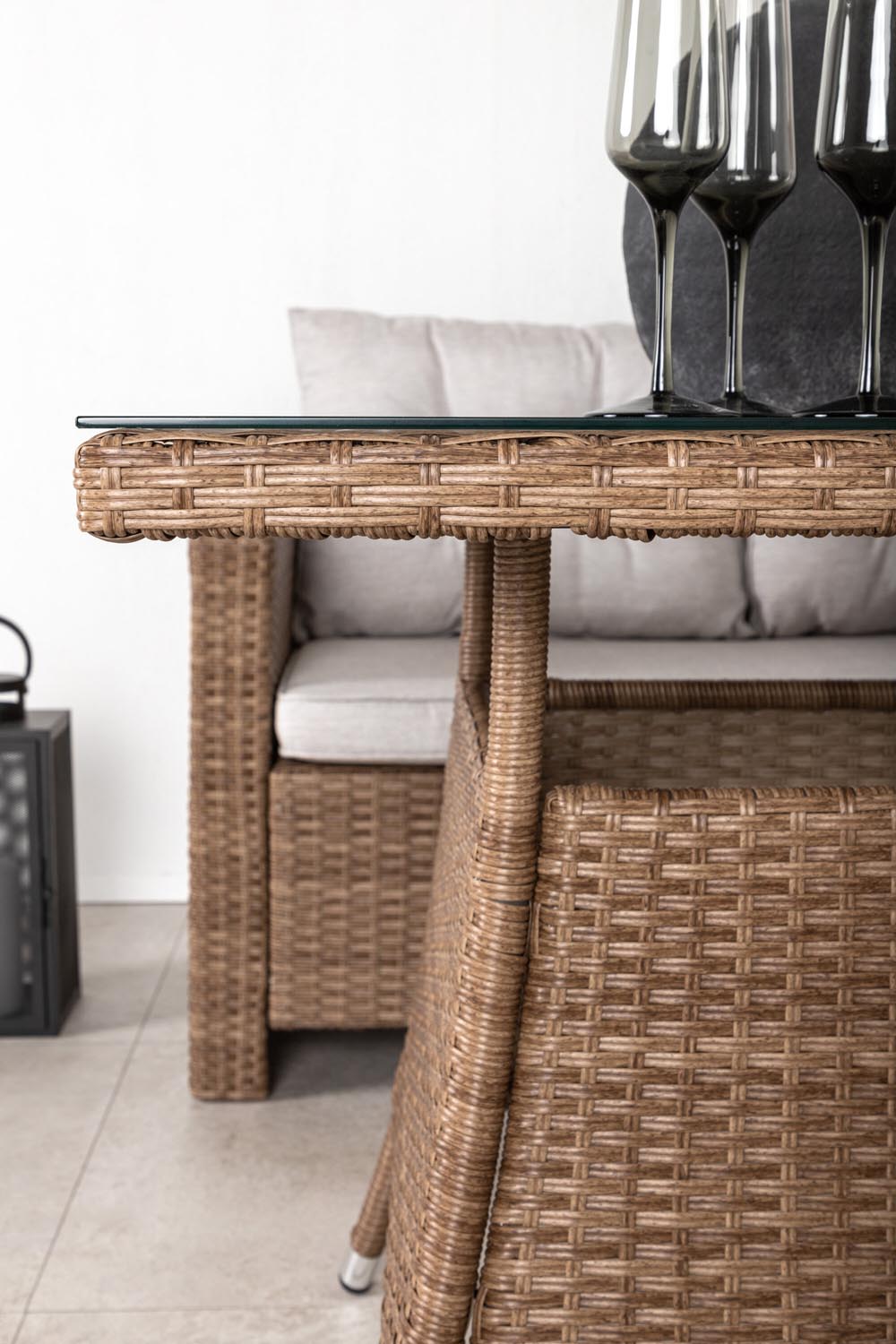 Watford Ecksofa Outdoorset 80cm in Natur präsentiert im Onlineshop von KAQTU Design AG. Loungeset ist von Venture Home