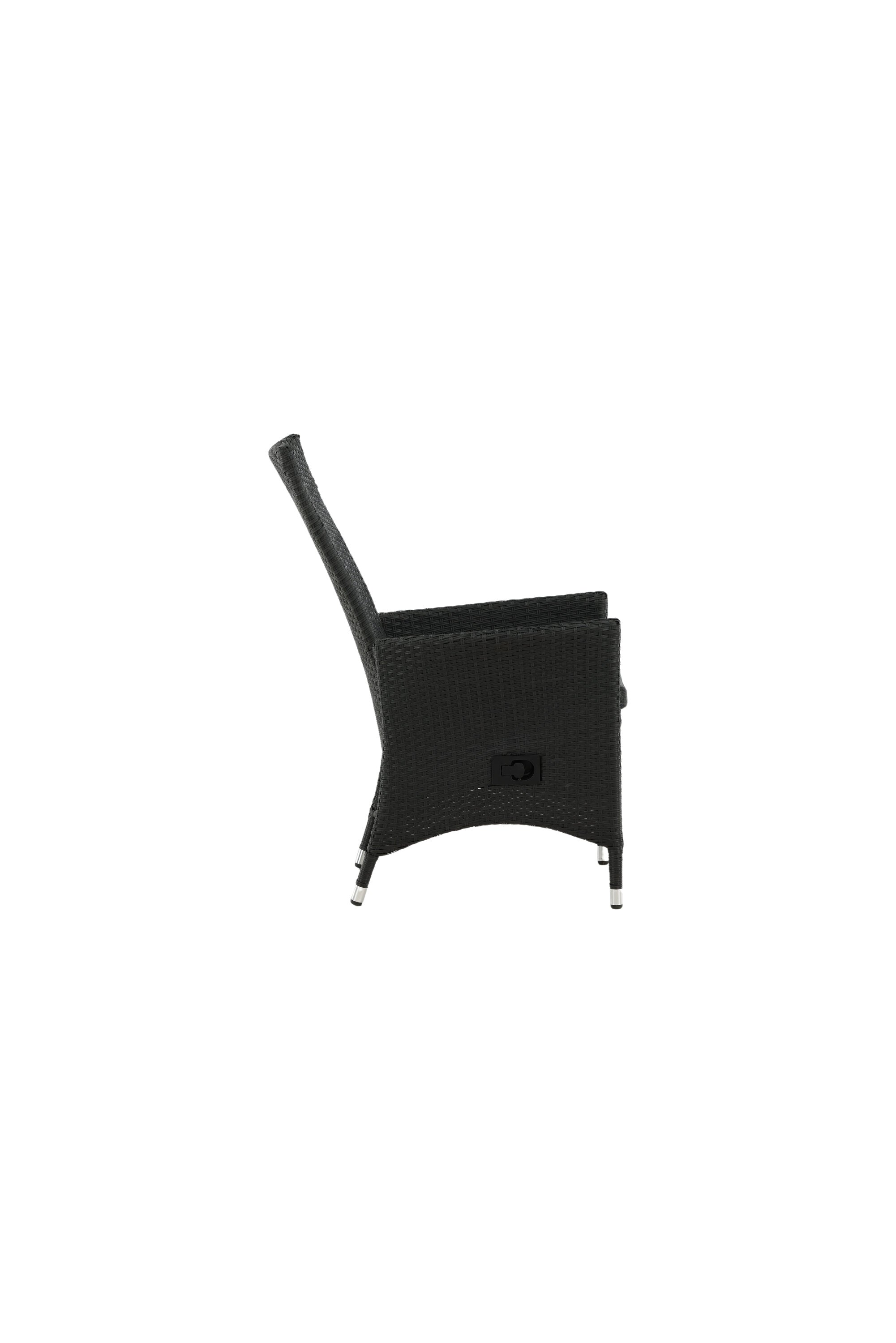 Padova Gartenstuhl in Schwarz / Grau präsentiert im Onlineshop von KAQTU Design AG. Gartenstuhl mit Armlehnen ist von Venture Home