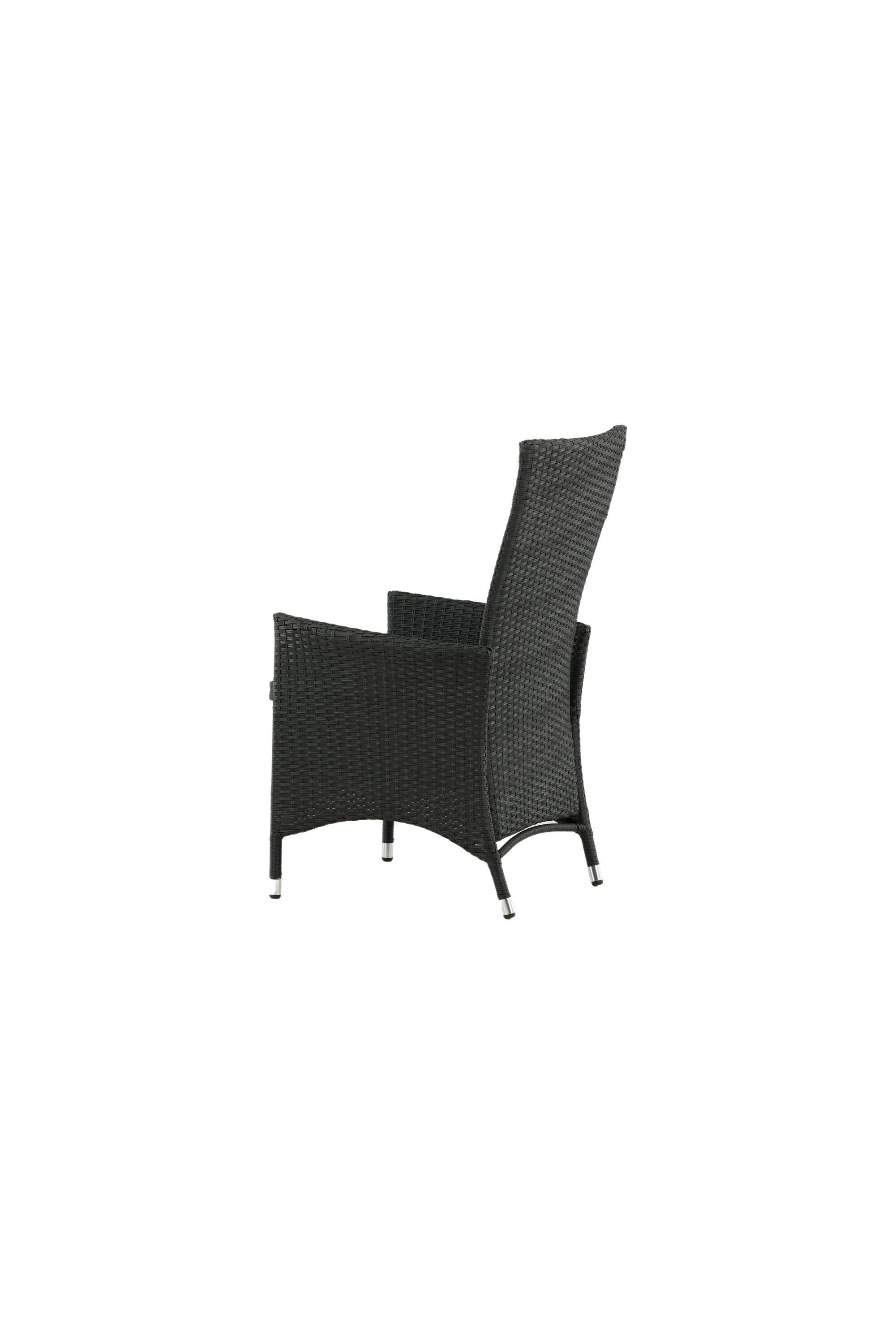 Padova Gartenstuhl in Schwarz / Grau präsentiert im Onlineshop von KAQTU Design AG. Gartenstuhl mit Armlehnen ist von Venture Home