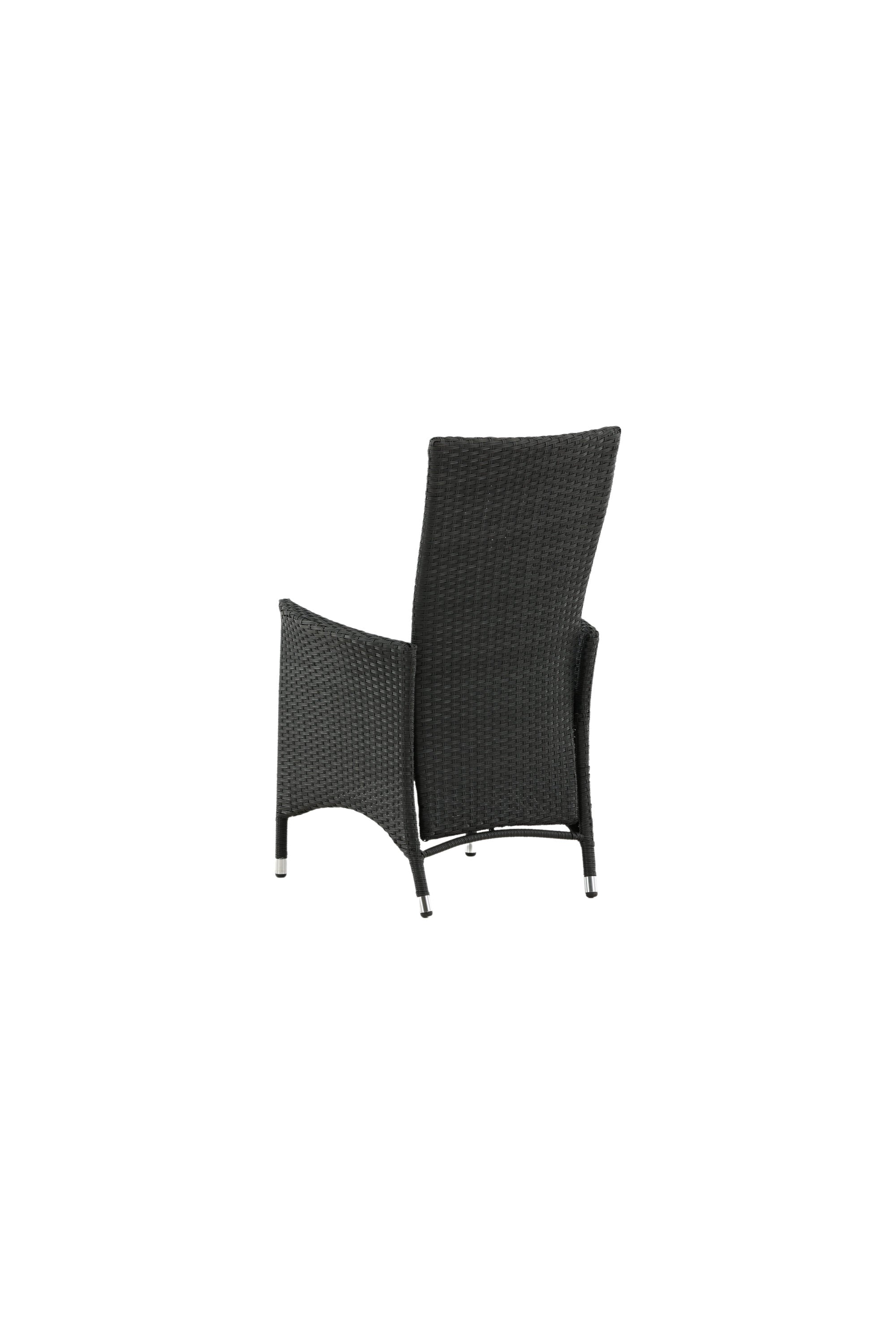 Padova Gartenstuhl in Schwarz / Grau präsentiert im Onlineshop von KAQTU Design AG. Gartenstuhl mit Armlehnen ist von Venture Home