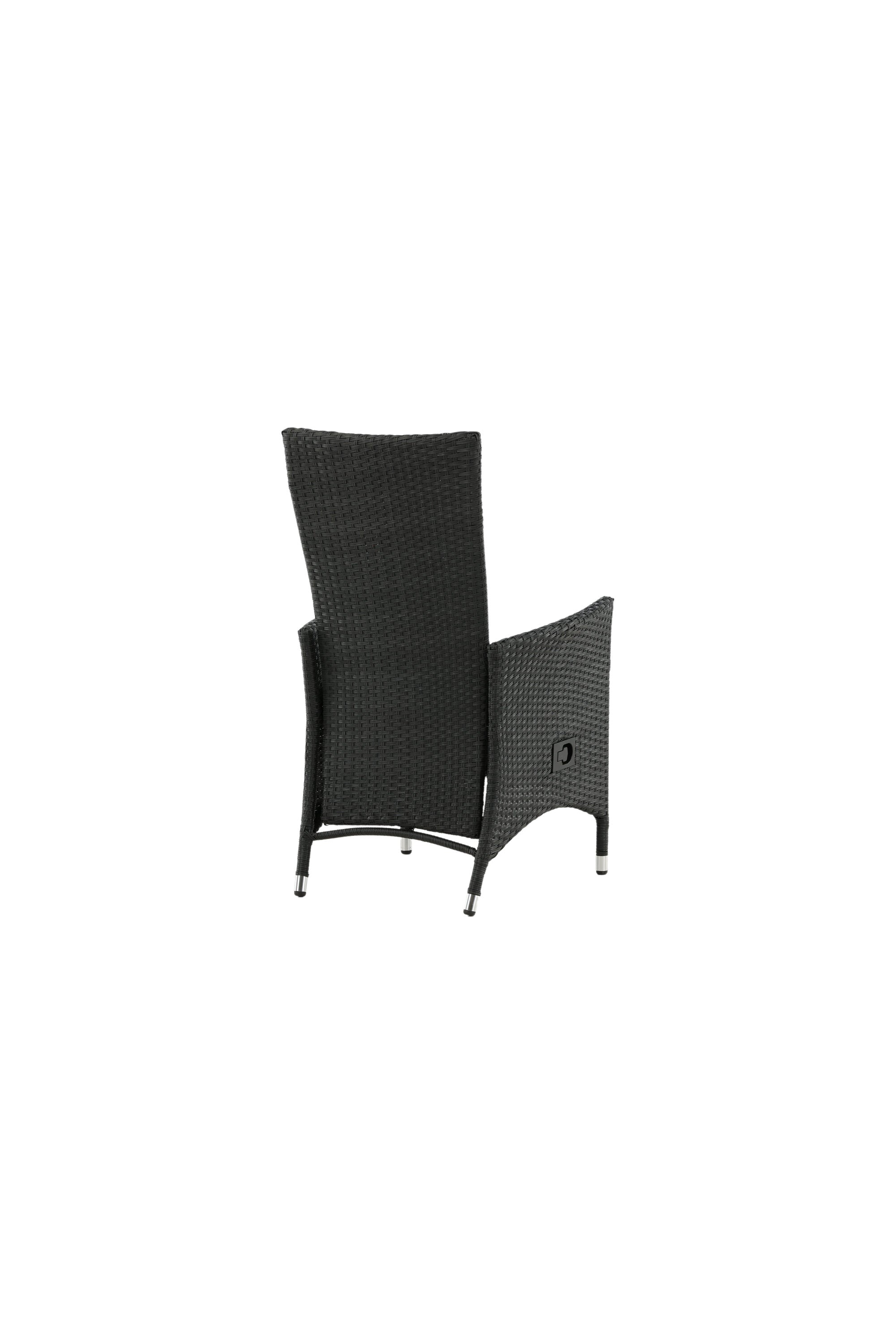 Padova Gartenstuhl in Schwarz / Grau präsentiert im Onlineshop von KAQTU Design AG. Gartenstuhl mit Armlehnen ist von Venture Home