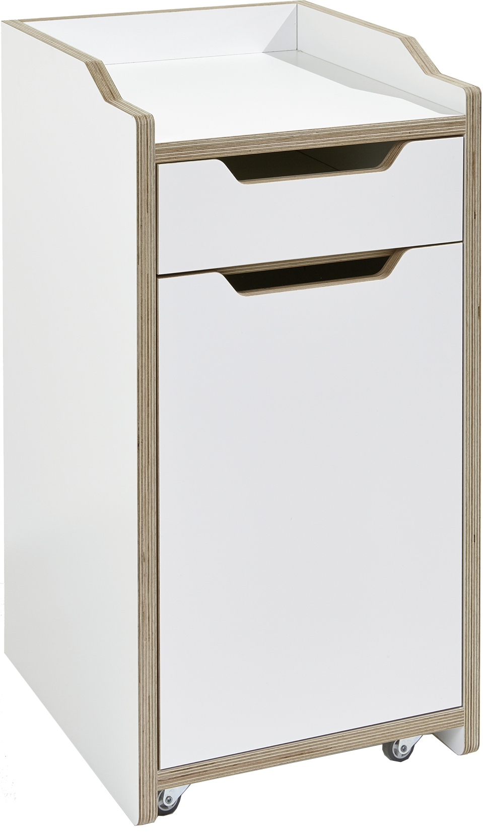 Rollcontainer mit Schubkasten (Tür links) - KAQTU Design