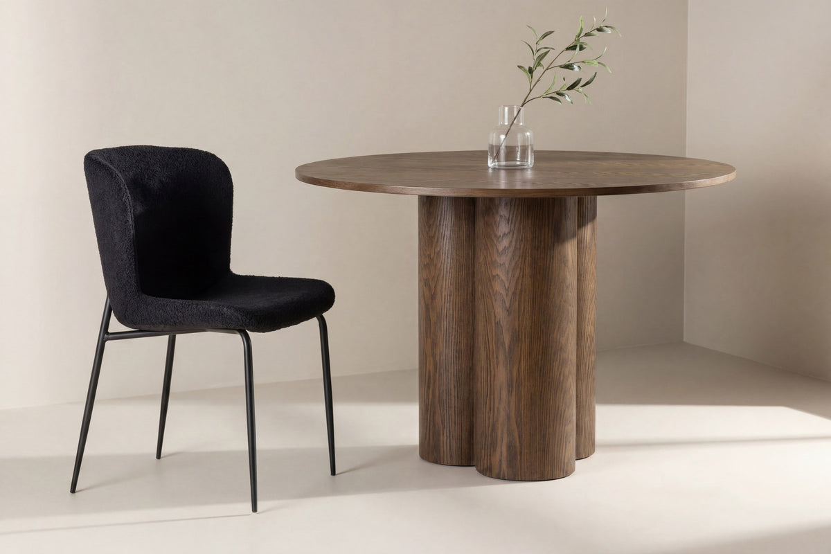 Olivia runder Esstisch in Mokka präsentiert im Onlineshop von KAQTU Design AG. Esstisch ist von Venture Home