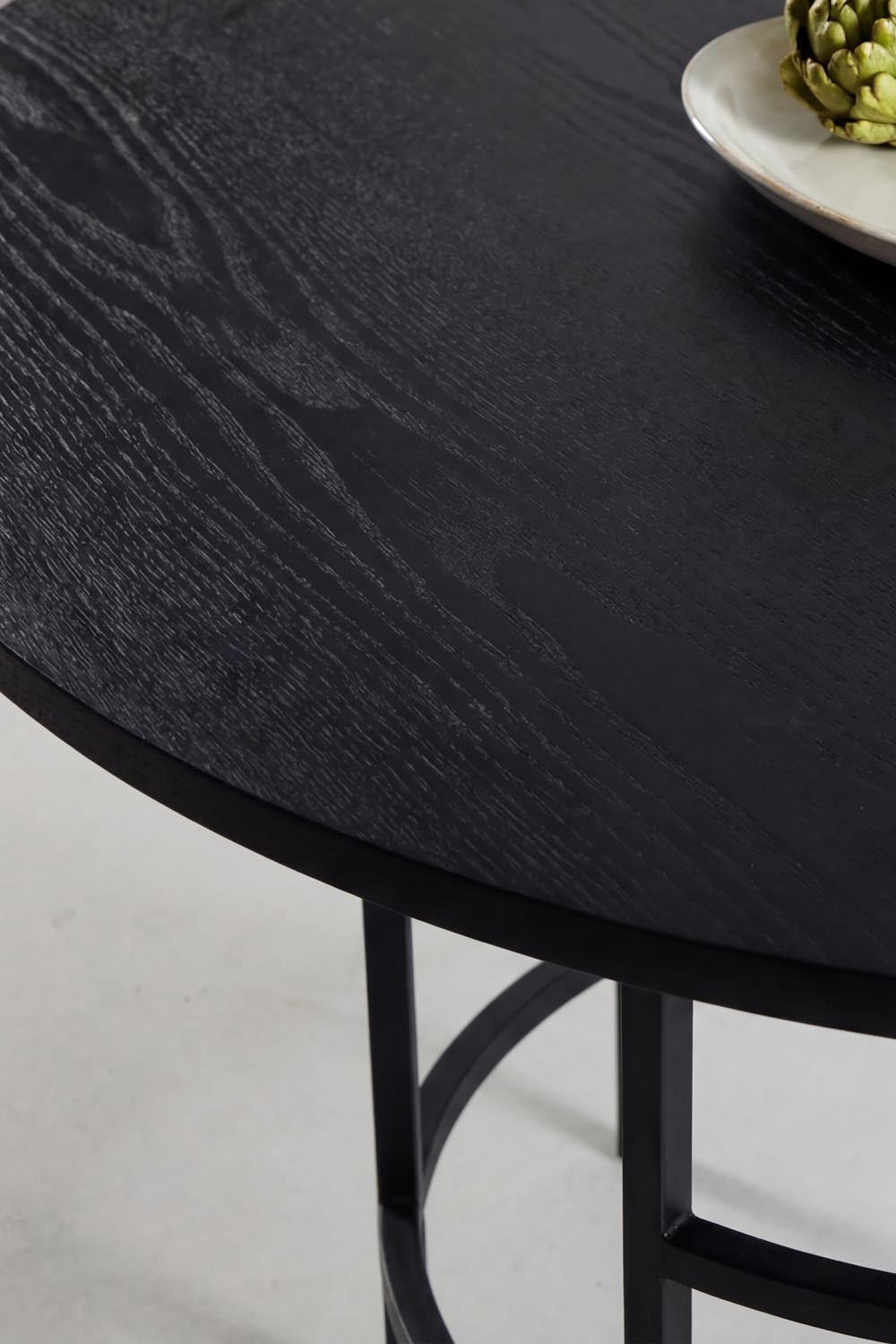 Copenhagen Round Esstisch in Schwarz präsentiert im Onlineshop von KAQTU Design AG. Gartentisch ist von Venture Home