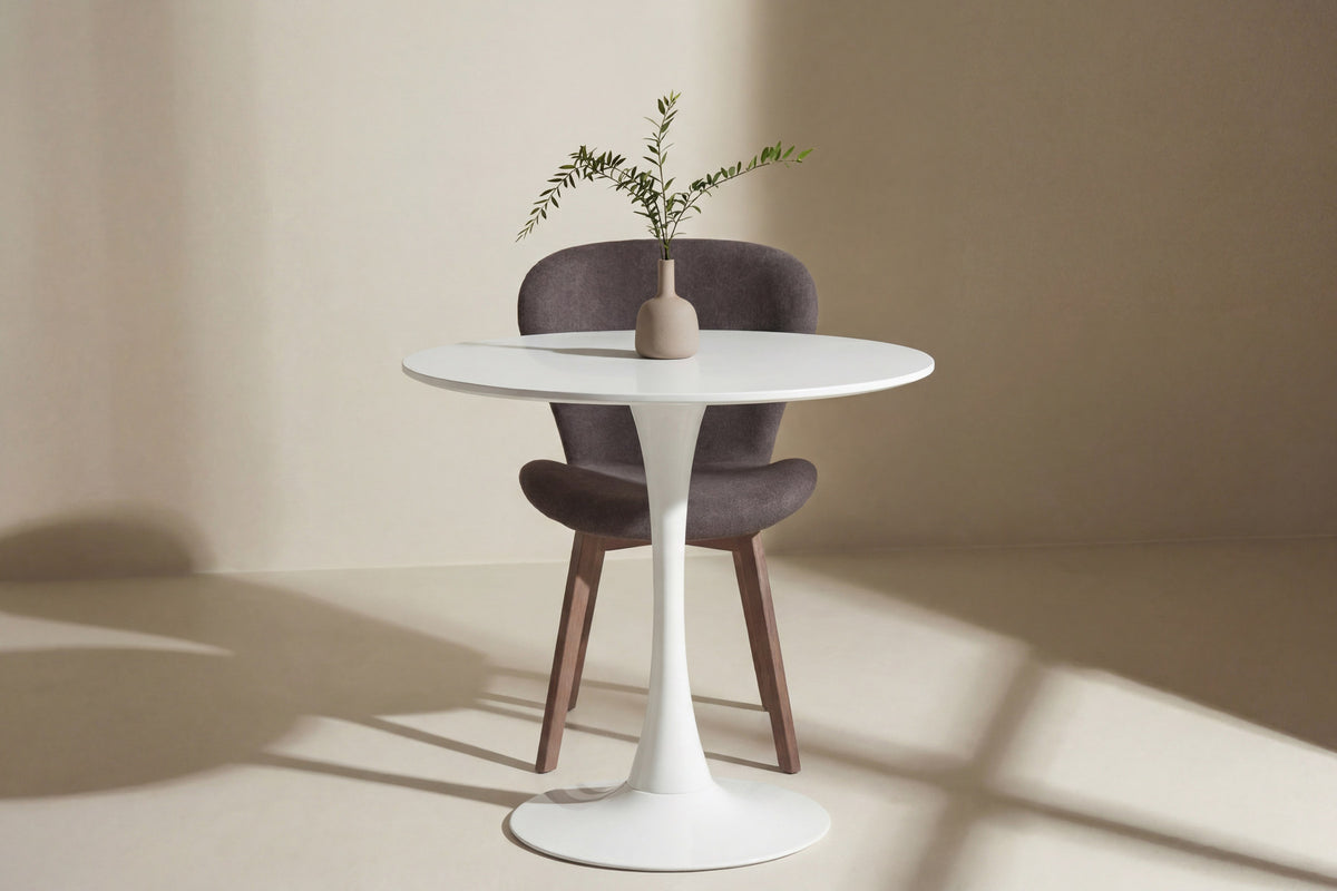 Hamden runder Esstisch in Weiss präsentiert im Onlineshop von KAQTU Design AG. Esstisch ist von Venture Home