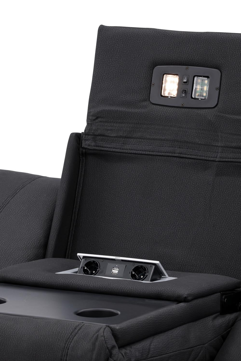 Singapore Relaxsessel Sofa in Schwarz präsentiert im Onlineshop von KAQTU Design AG. 3er Sofa ist von Venture Home