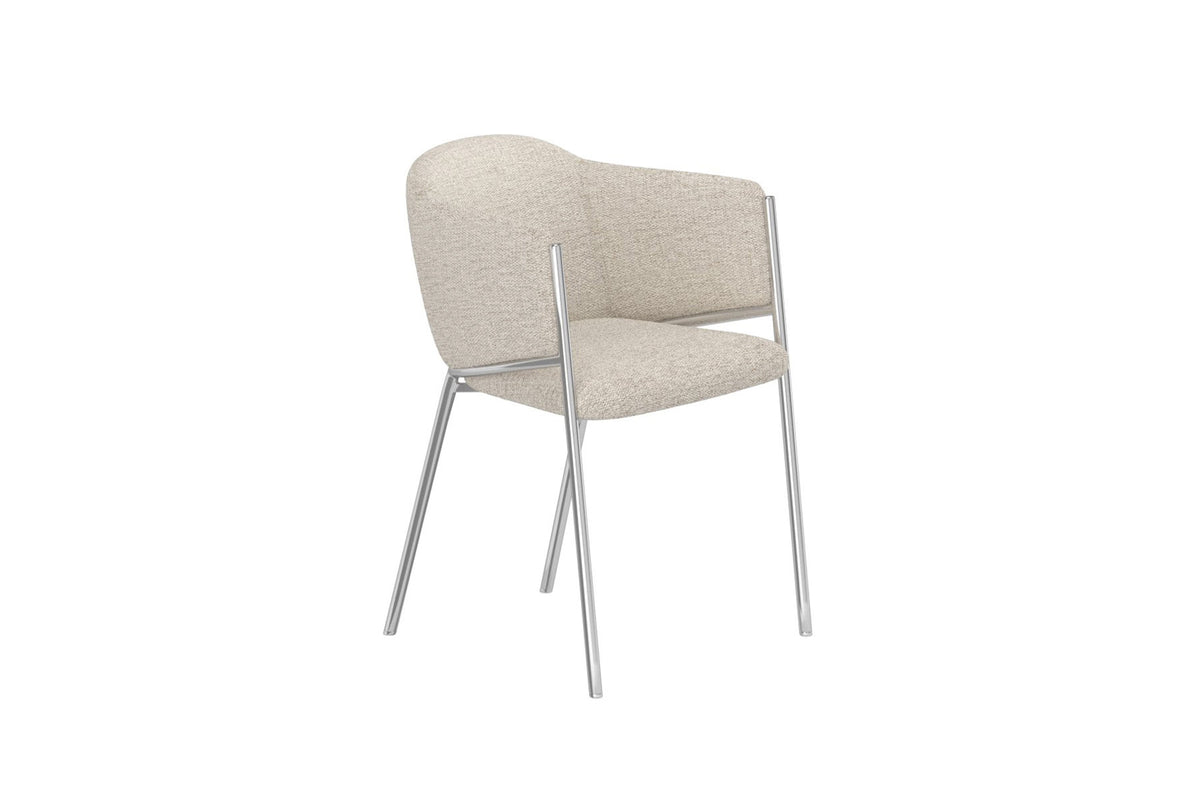 Evelina Esszimmerstuhl in Weiss präsentiert im Onlineshop von KAQTU Design AG. Stuhl ist von Venture Home