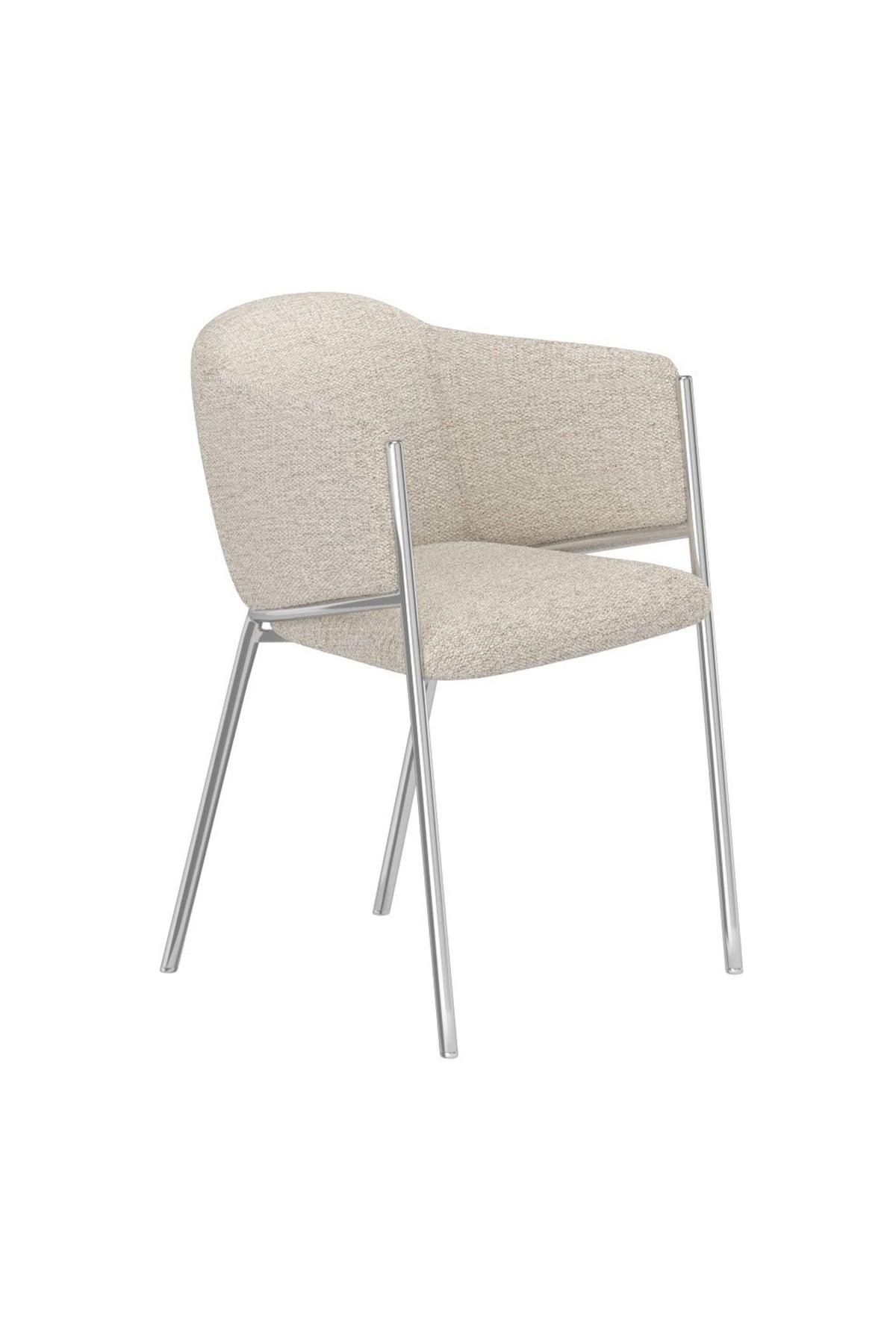 Evelina Esszimmerstuhl in Weiss präsentiert im Onlineshop von KAQTU Design AG. Stuhl mit Armlehne ist von Venture Home