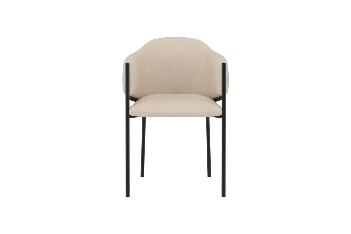 Evelina Esszimmerstuhl in Beige präsentiert im Onlineshop von KAQTU Design AG. Stuhl ist von Venture Home