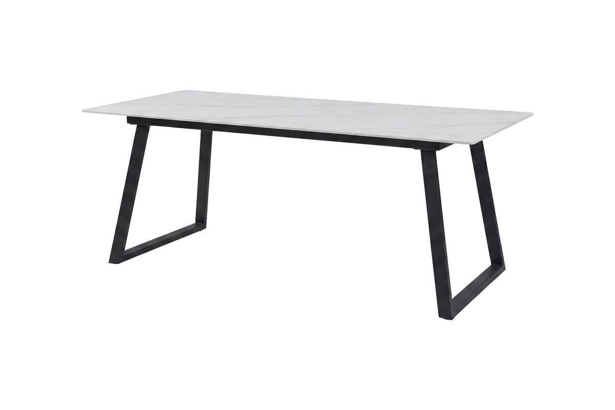 Estelle Rechteckiger Esstisch in Weiss präsentiert im Onlineshop von KAQTU Design AG. Esstisch ist von Venture Home