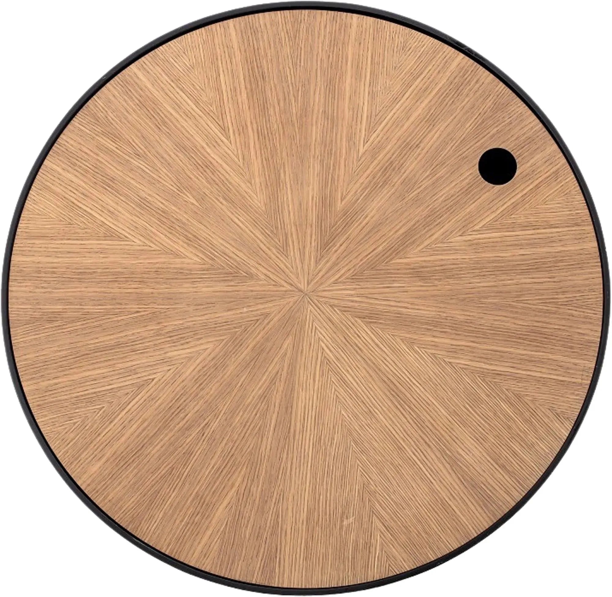 Eleganter Couchtisch aus Eiche, skandinavisches Design, abnehmbarer Deckel für Stauraum, vielseitig und stabil.