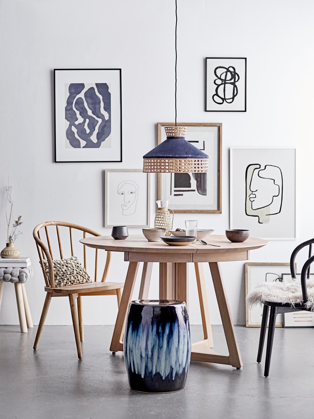 Owen extendable dining table, nature, FSC® 100%