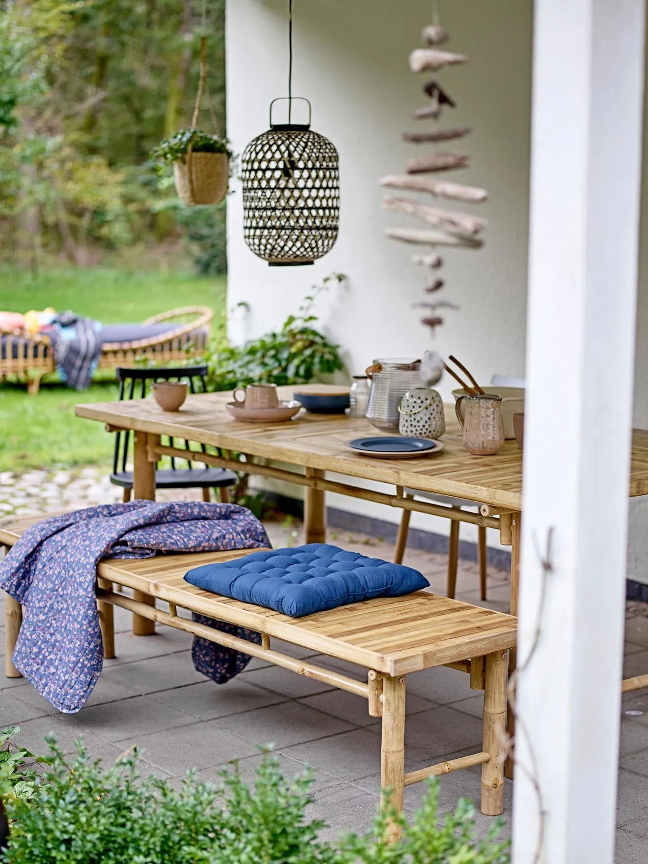 Sole Bank, Natur, Bambus in Natur präsentiert im Onlineshop von KAQTU Design AG. Sitzbank ist von Bloomingville