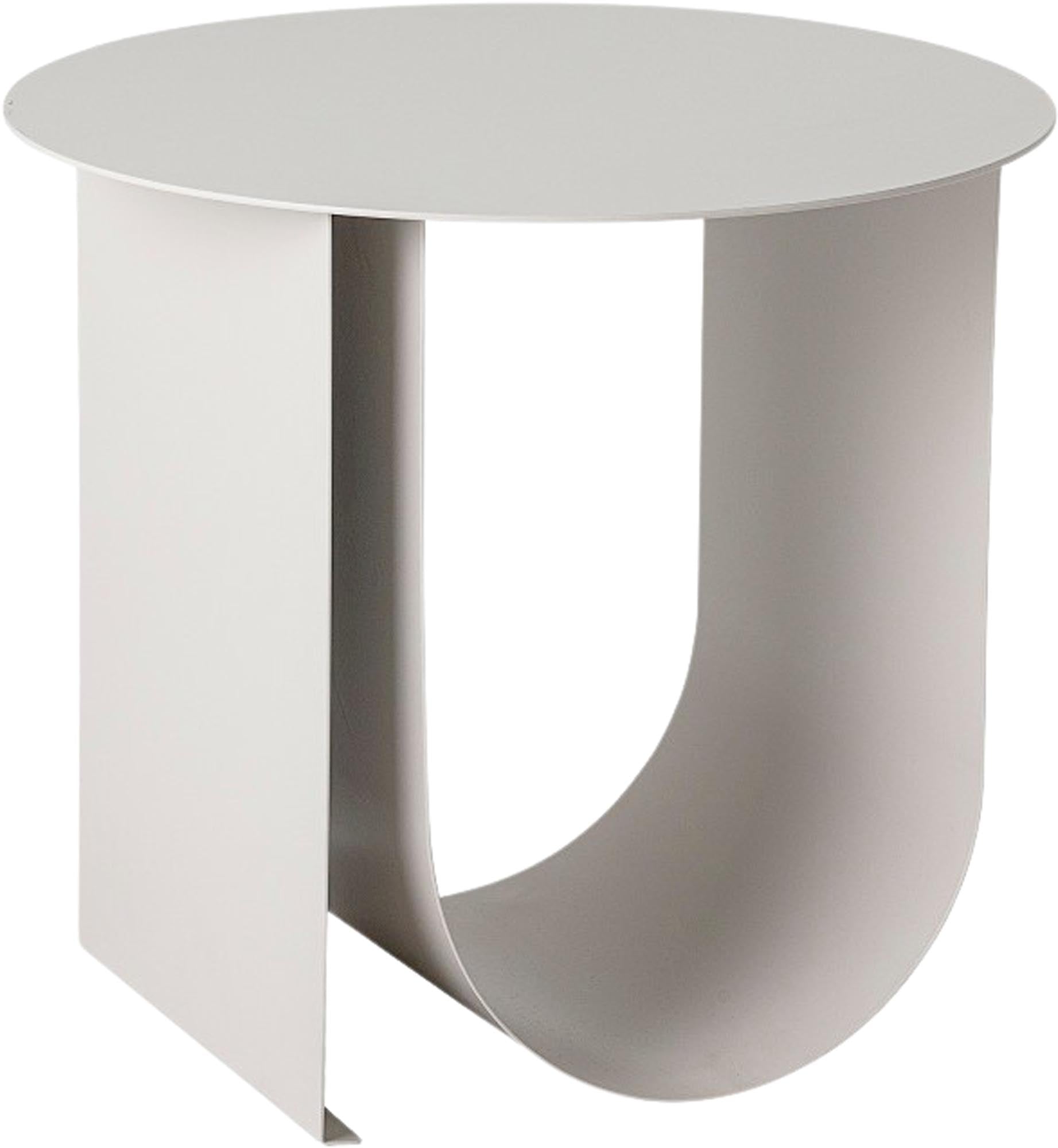 Eleganter grauer Beistelltisch aus Metall von Bloomingville, perfekt für moderne Wohnräume und vielseitige Einsatzmöglichkeiten.