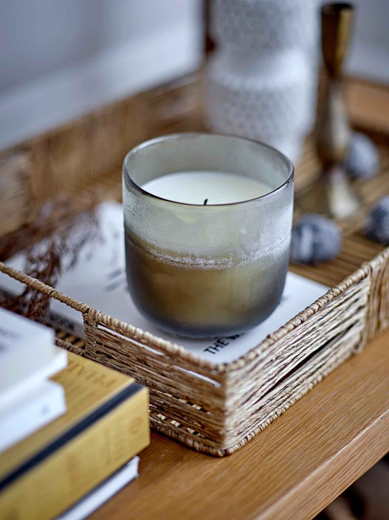 Lecia Tray, Nature, Jute