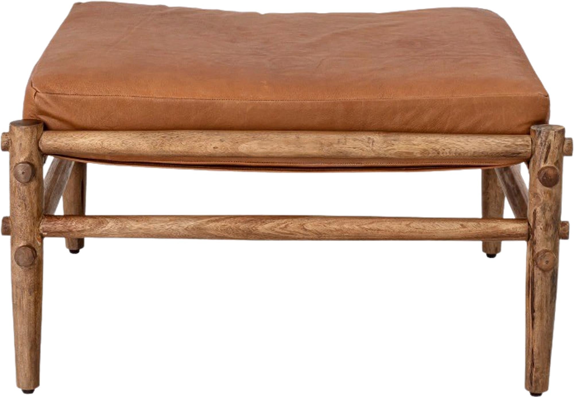 Aysia stool, nature, leather
