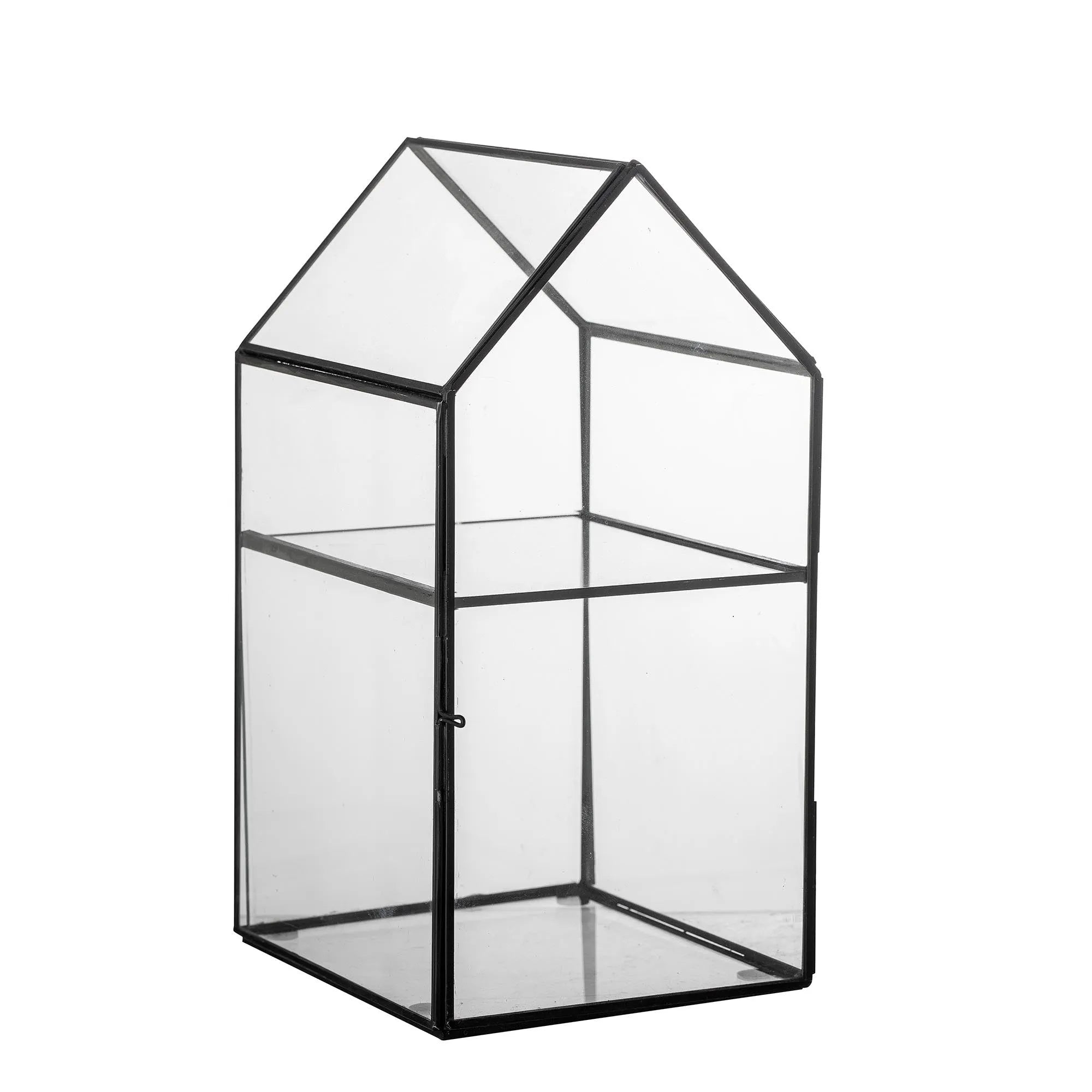 Das Tiff Display-Haus von Bloomingville: Elegantes Glasdesign, ideal für Pflanzen und Sammlerstücke. Modern, stabil und vielseitig.