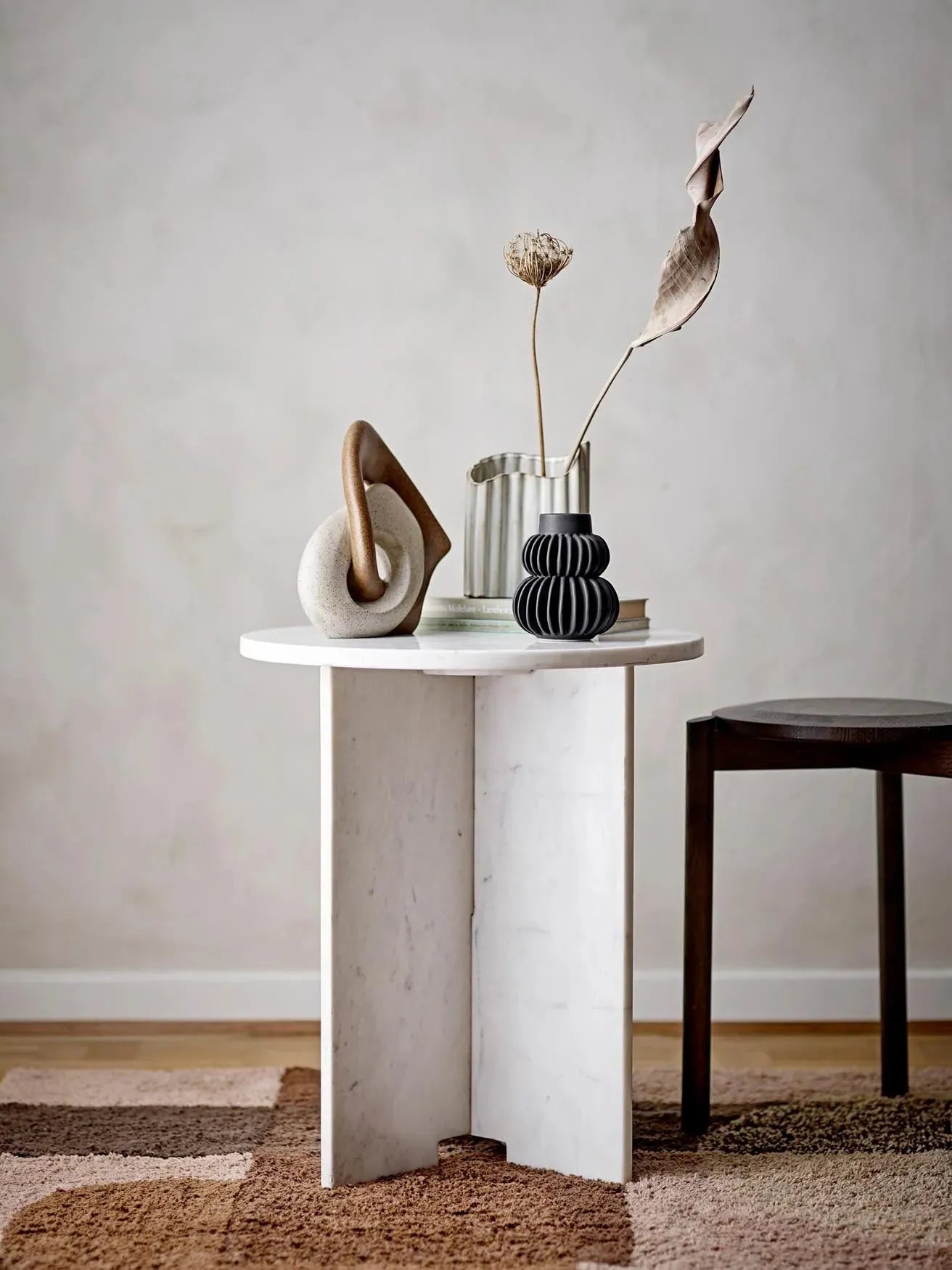 Eleganter Gil Hocker aus Eiche in Braun von Bloomingville.