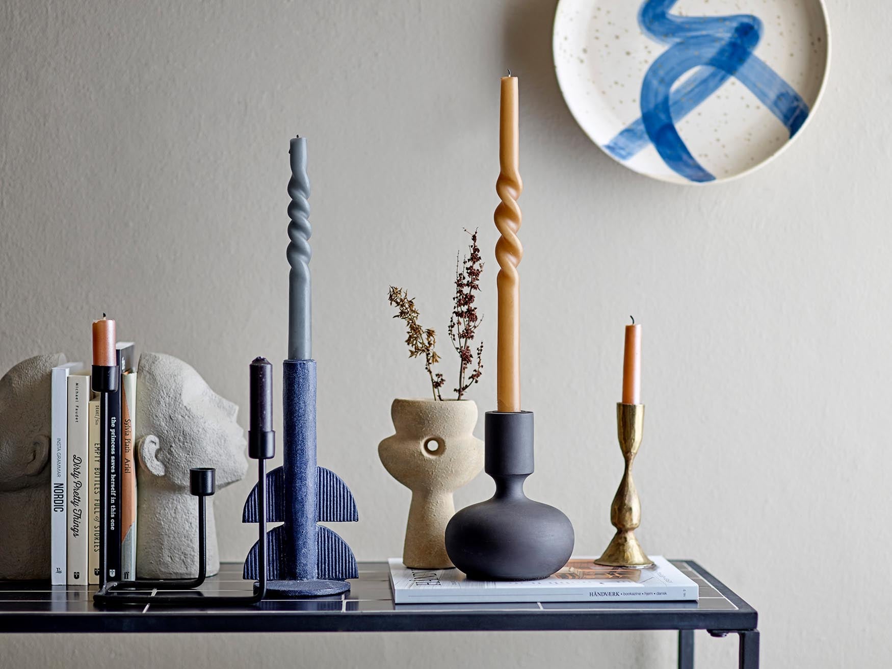 June console table, Schwarz, Stone