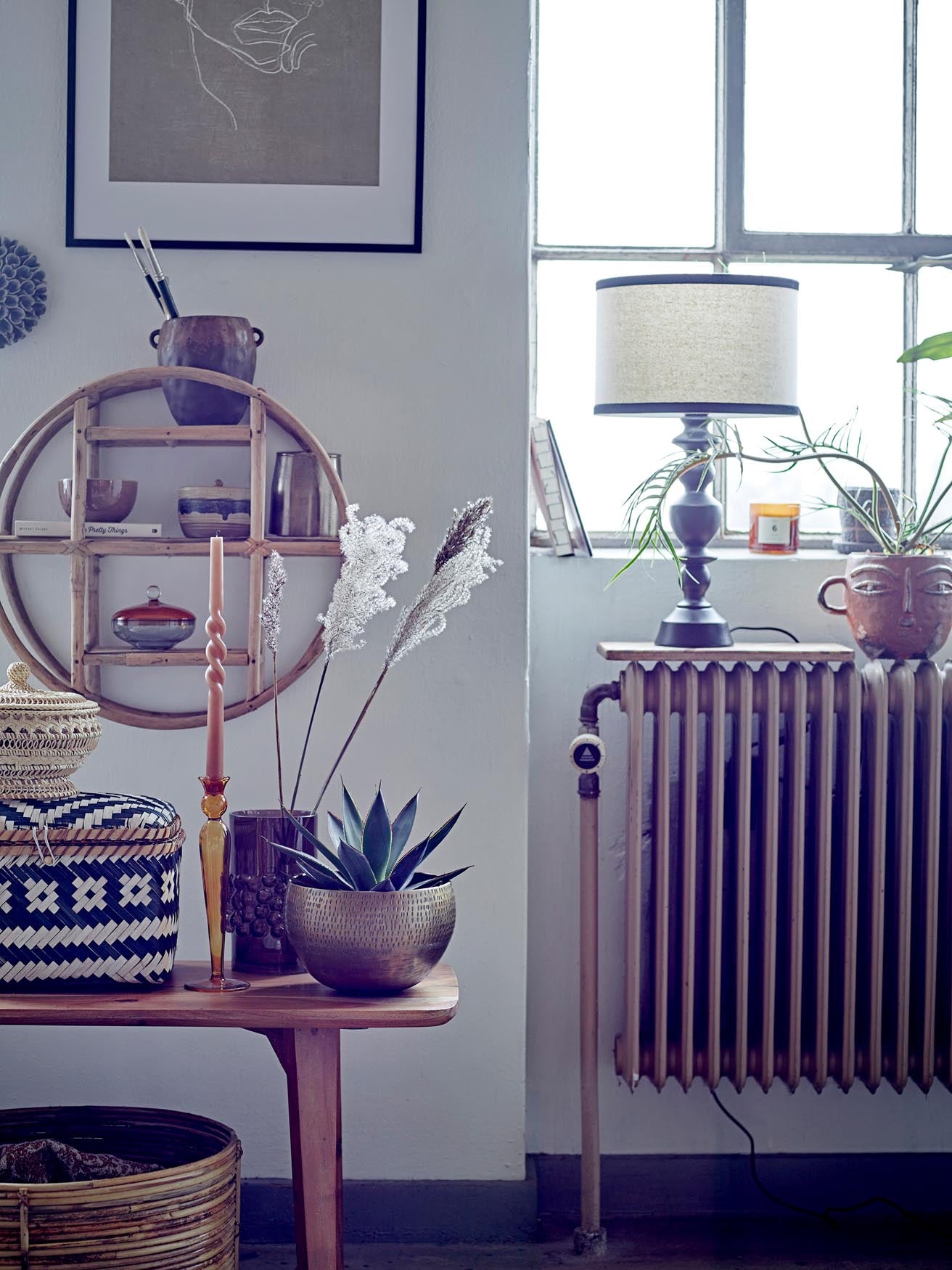 Dara Kerzenständer, Gelb, Glas in Yellow präsentiert im Onlineshop von KAQTU Design AG. Kerzenständer ist von Bloomingville