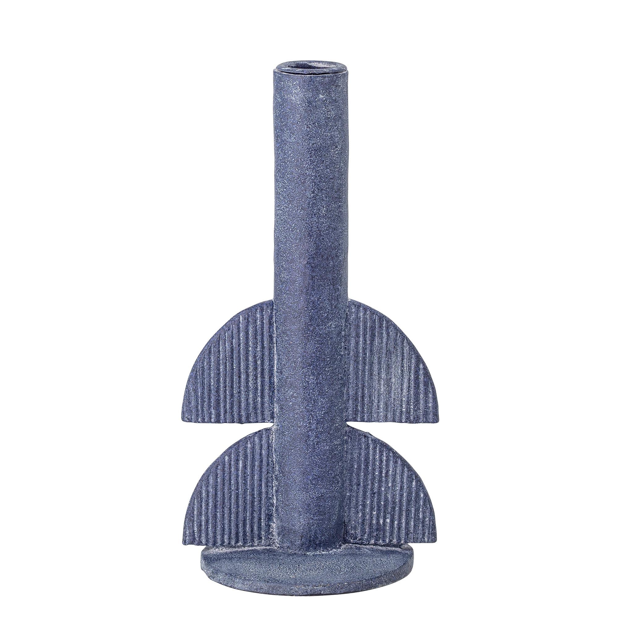 Bess Kerzenständer, Blau, Polyresin in Blue präsentiert im Onlineshop von KAQTU Design AG. Kerzenständer ist von Bloomingville