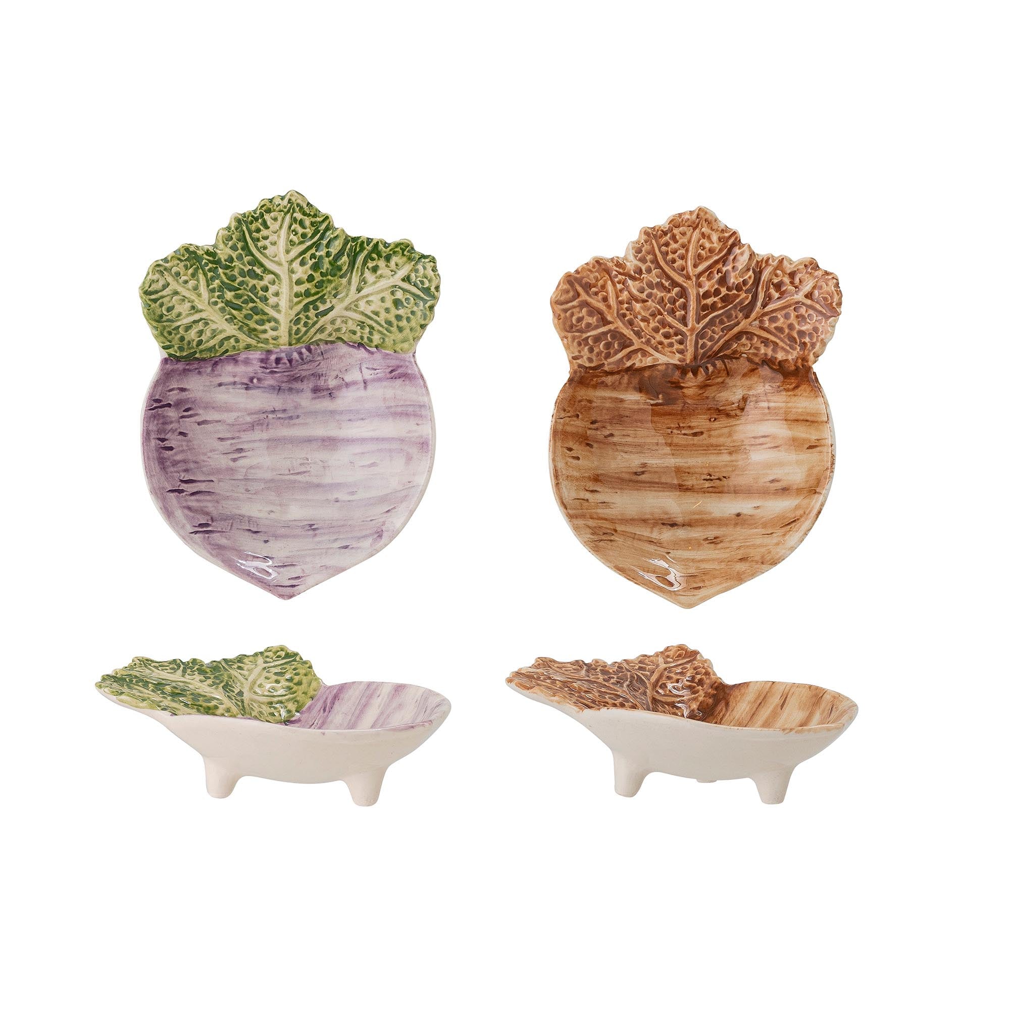Mimosa Schale, Violett, Steingut in Purple präsentiert im Onlineshop von KAQTU Design AG. Schale ist von Creative Collection