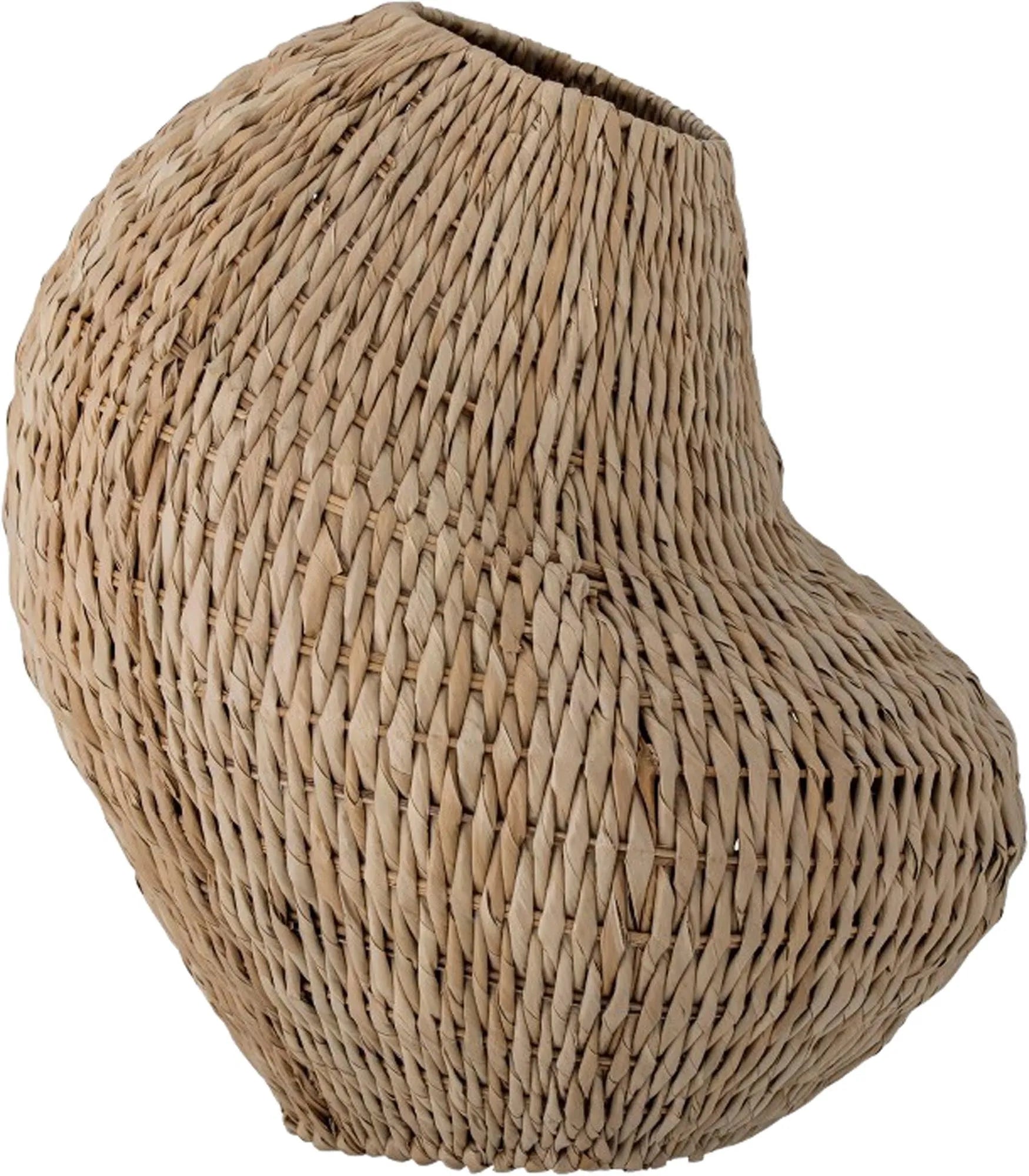 Der Levis Korb von Bloomingville: Ein stilvoller, handgefertigter Aufbewahrungskorb aus Gebang Palm mit stabilen Eisenakzenten.