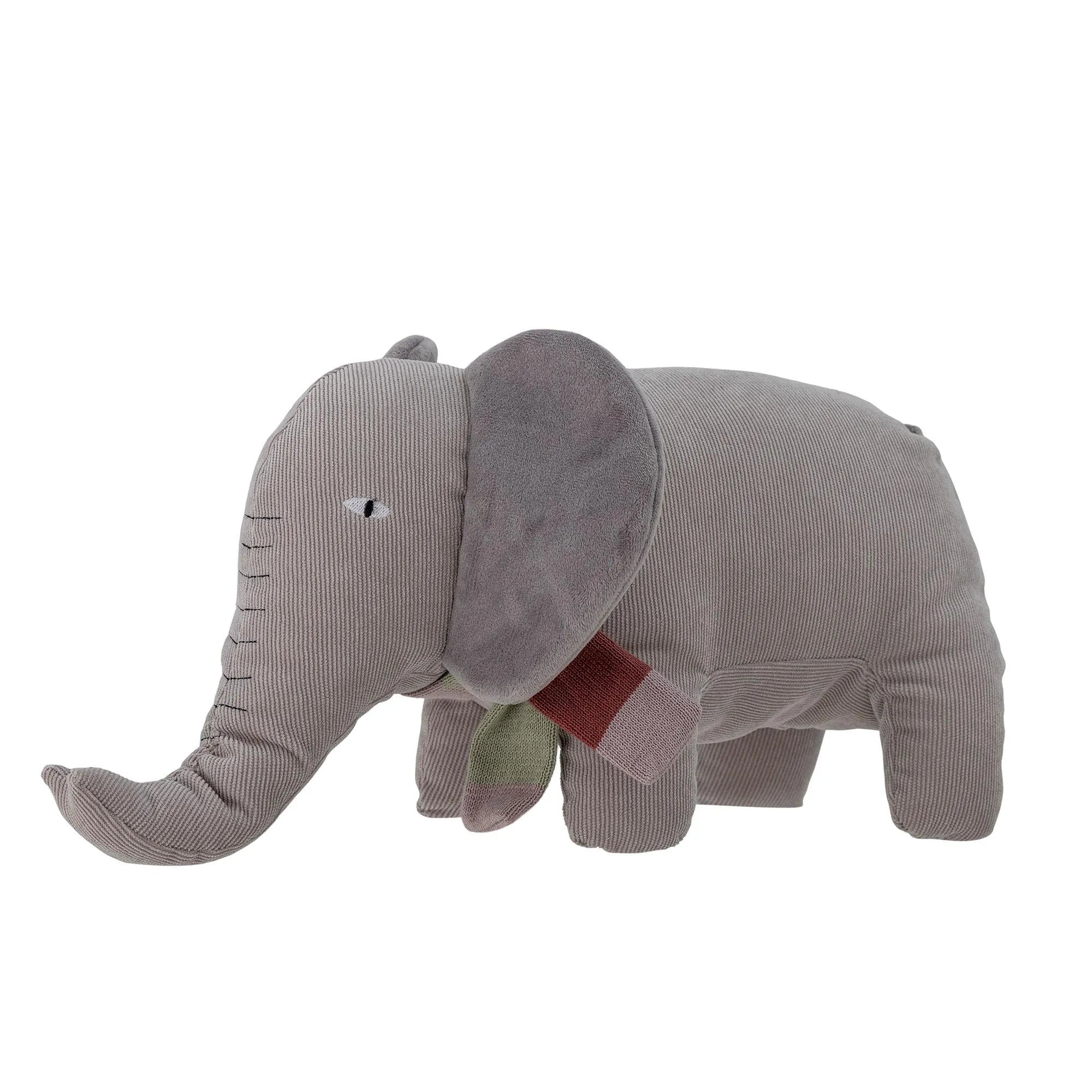Ferdinand Elefant: Weiches Baumwollspielzeug in stilvollem Grau.
