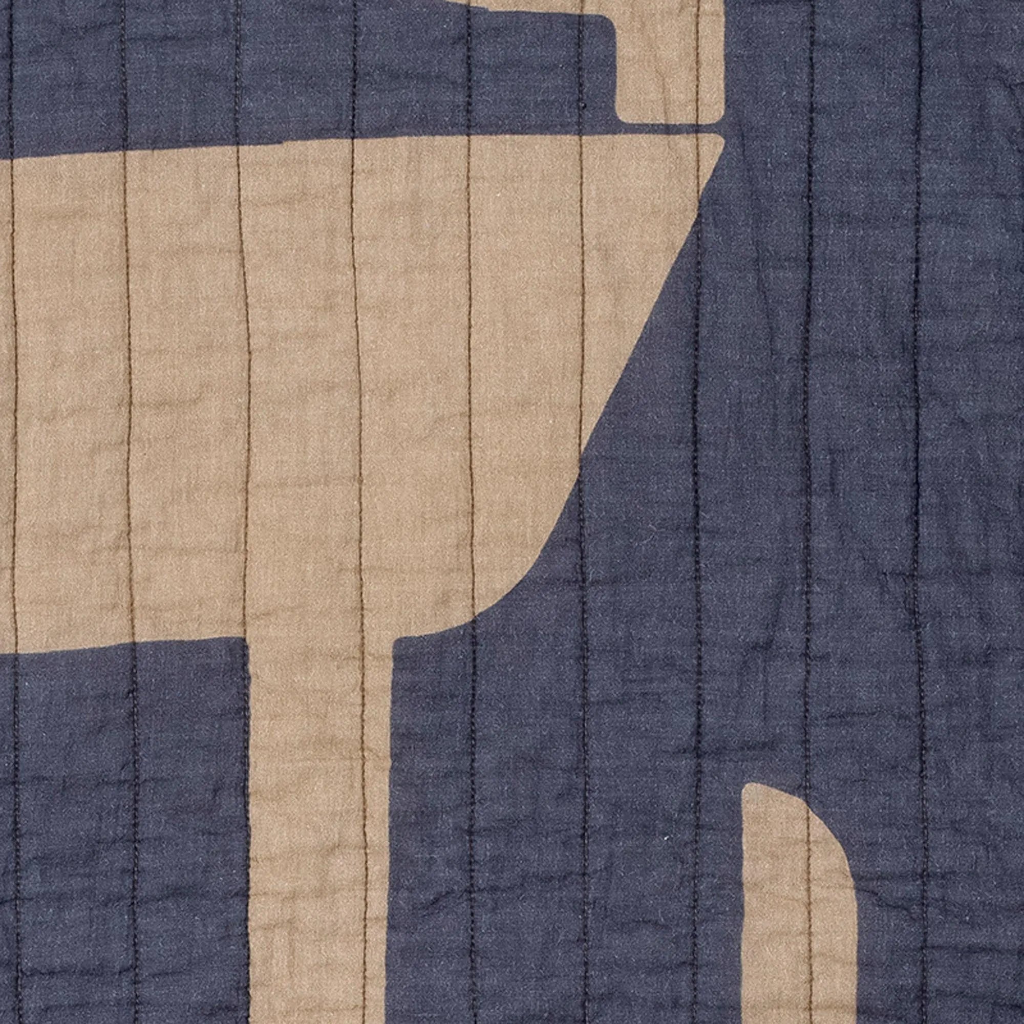Roosi Quilt in Blau, 100% Baumwolle, von Bloomingville, gemütlich.