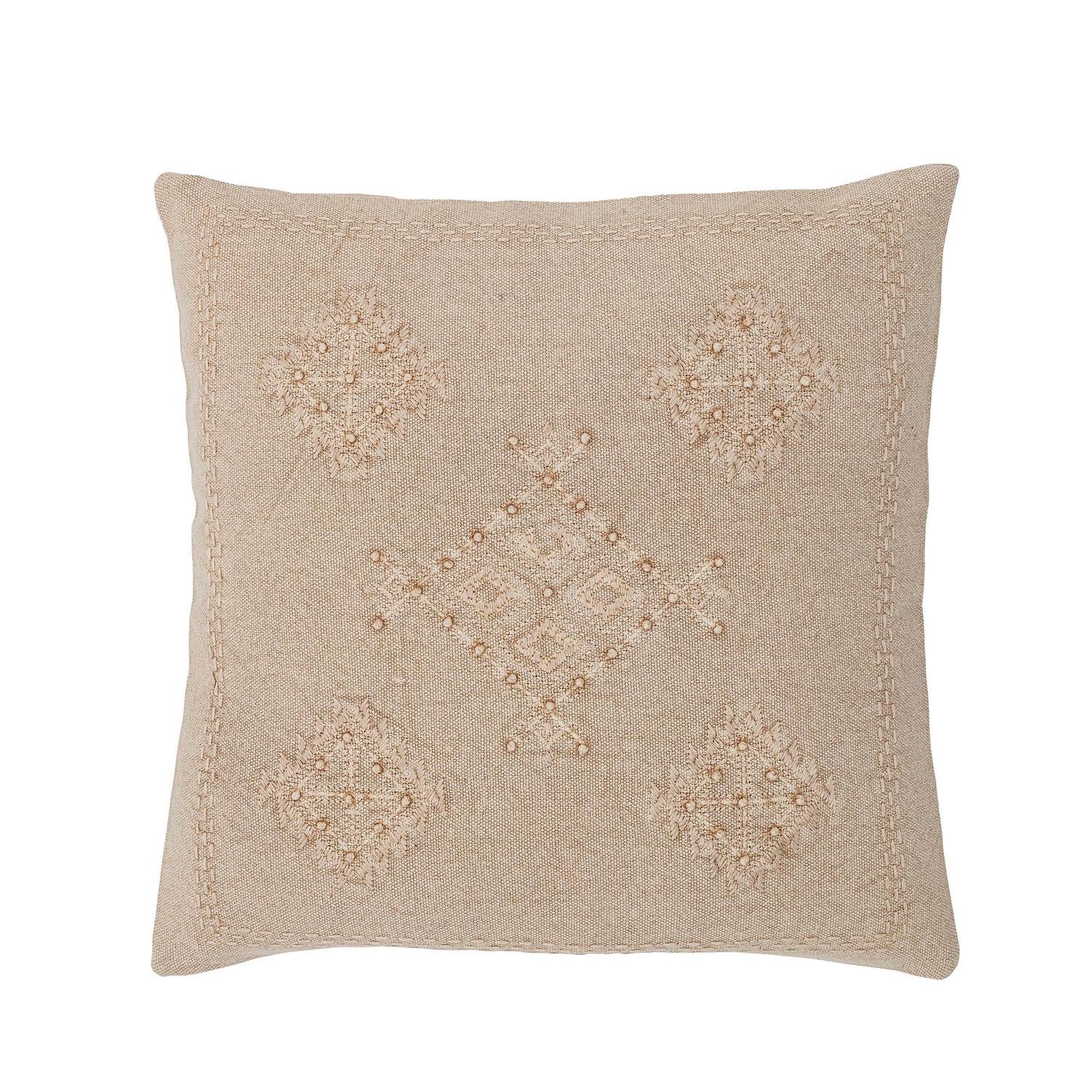 Leva Kissen aus Baumwolle, Naturton, von Bloomingville für Eleganz.
