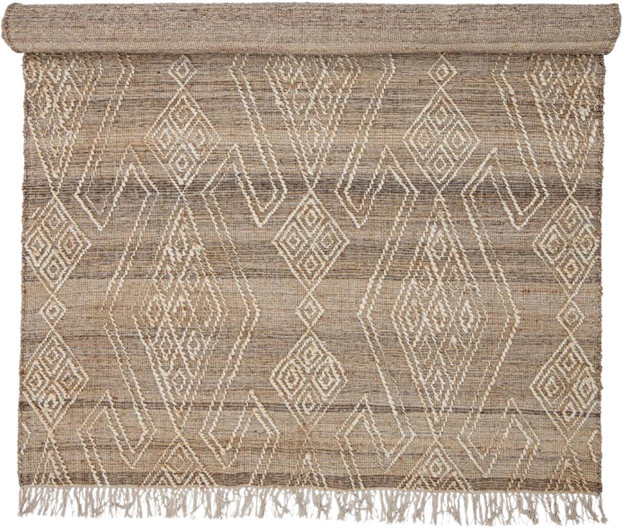 Rupen Teppich aus Jute, handgewebt, natürlich und langlebig, perfekt für ein warmes und einladendes Zuhause.