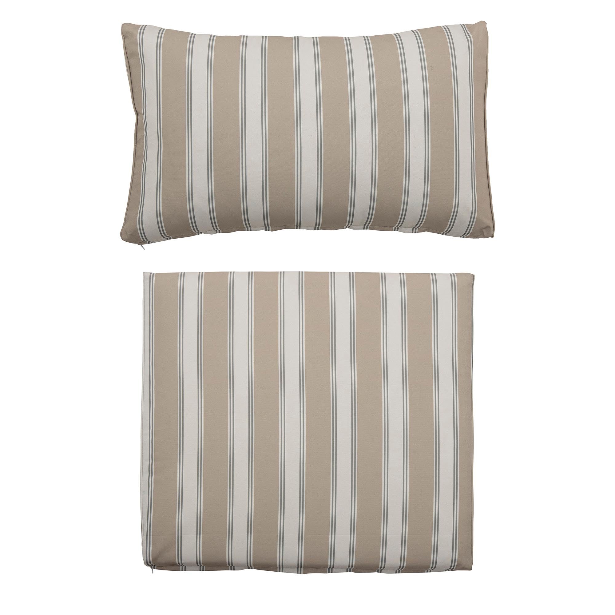 Mundo Kissenbezug von Bloomingville: Stilvolles, grünes Polyester-Design, ideal für moderne Eleganz und beruhigende Wohnatmosphäre.