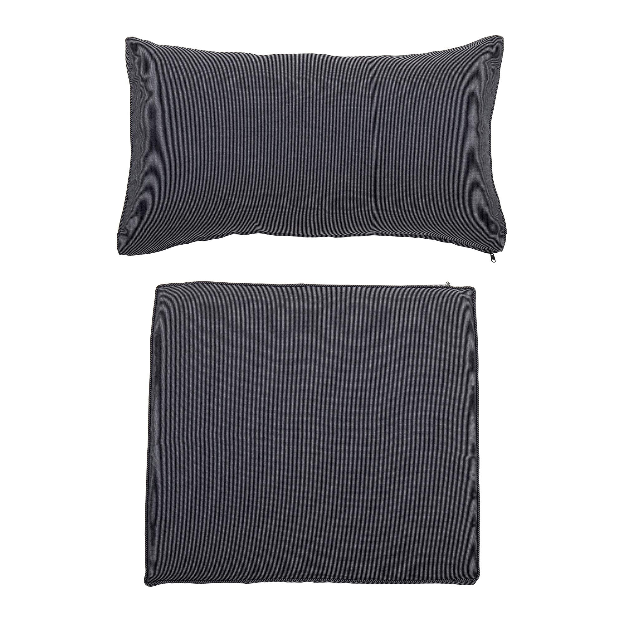 Mundo Cushion Cover (No Filling), Grey, Polyester in Grey präsentiert im Onlineshop von KAQTU Design AG. Kissenbezug ist von Bloomingville