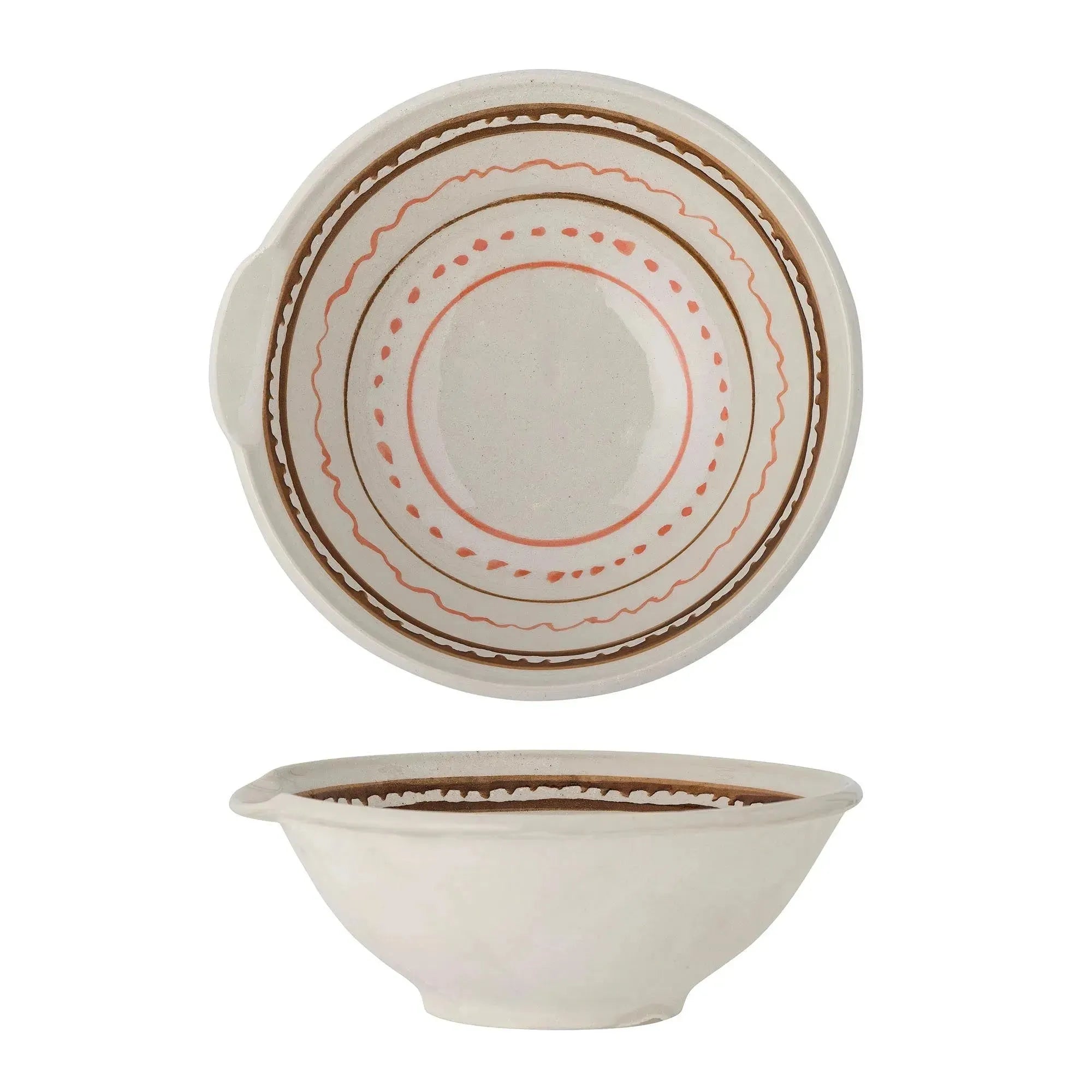 Elegante Heikki Schale aus braunem Steingut von Bloomingville.