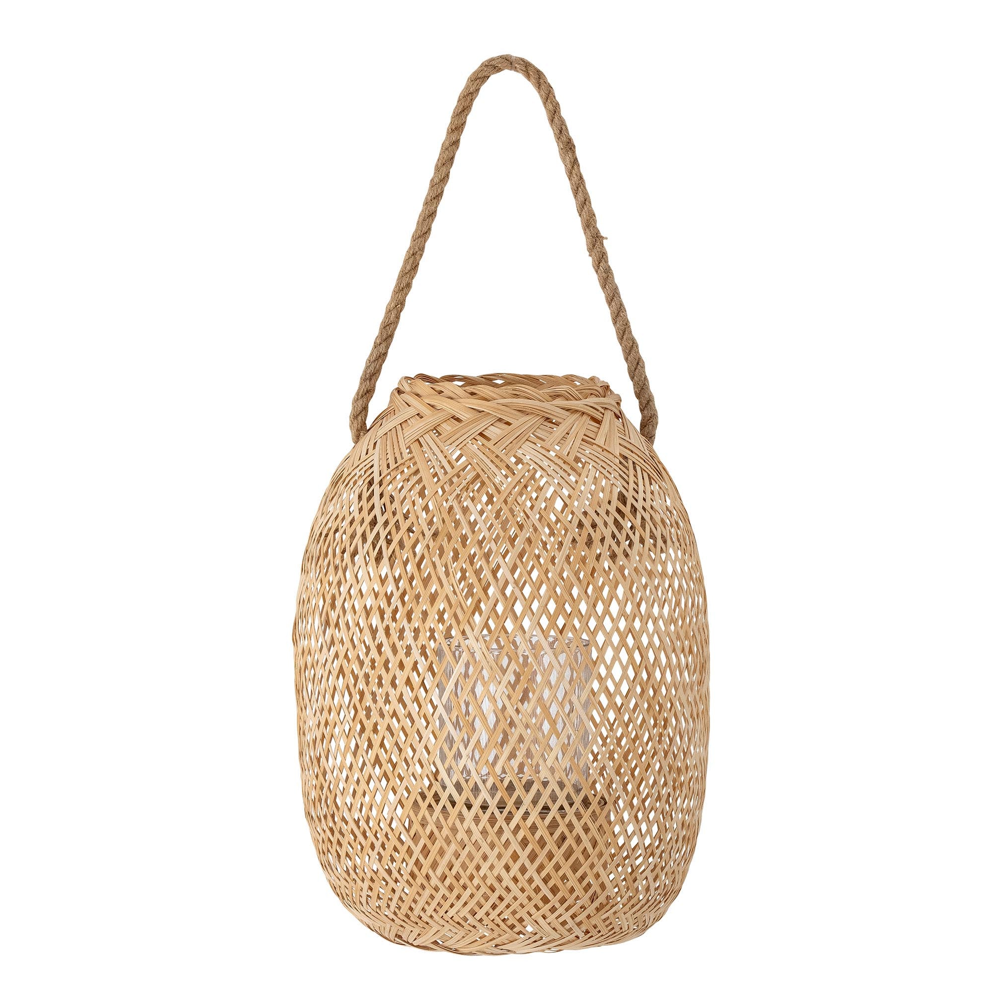 Musu lantern with glass, nature, bamboo