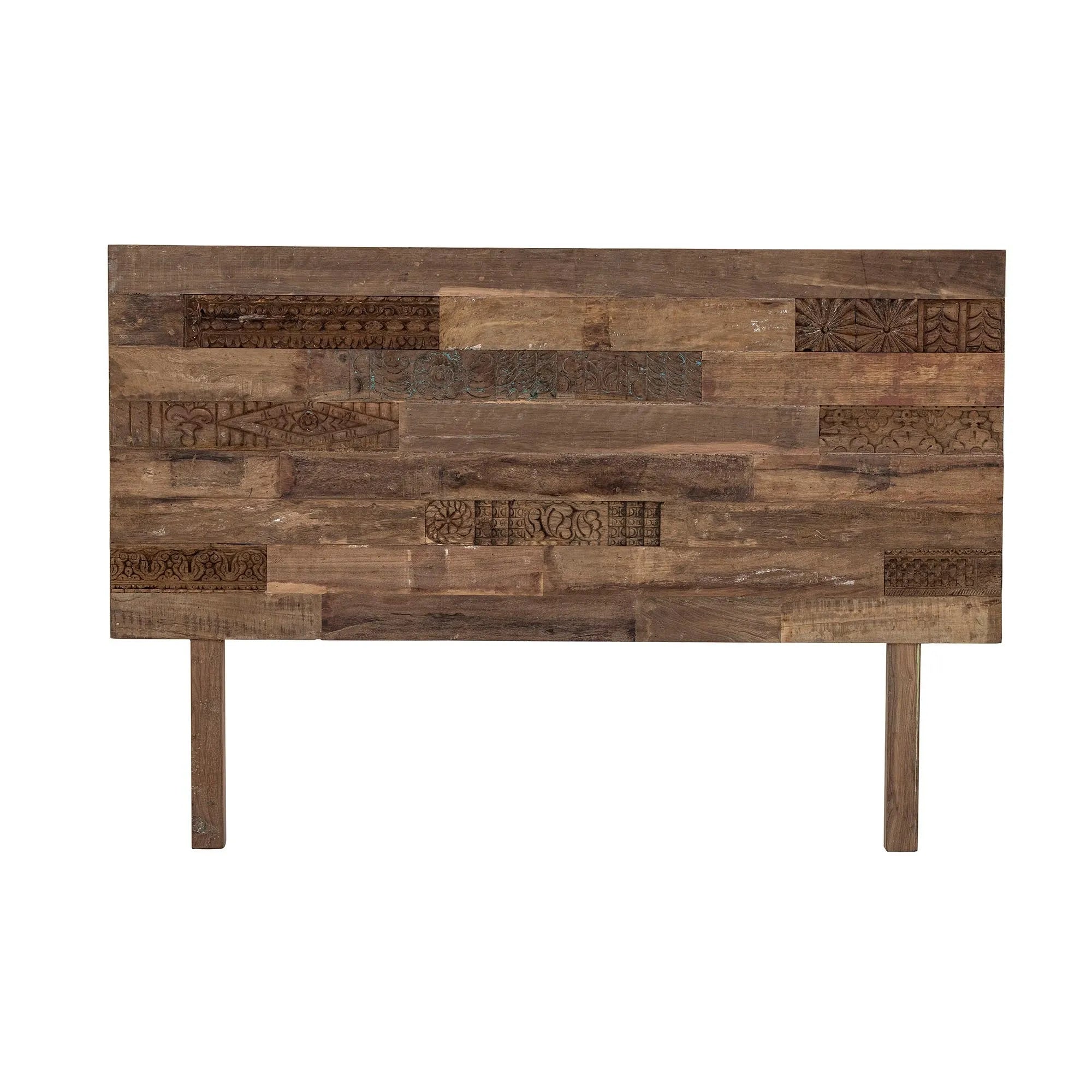 Rilo Kopfteil: Rustikales Design aus recyceltem Holz, nachhaltig und langlebig. Perfekt für individuellen Stil im Schlafzimmer.