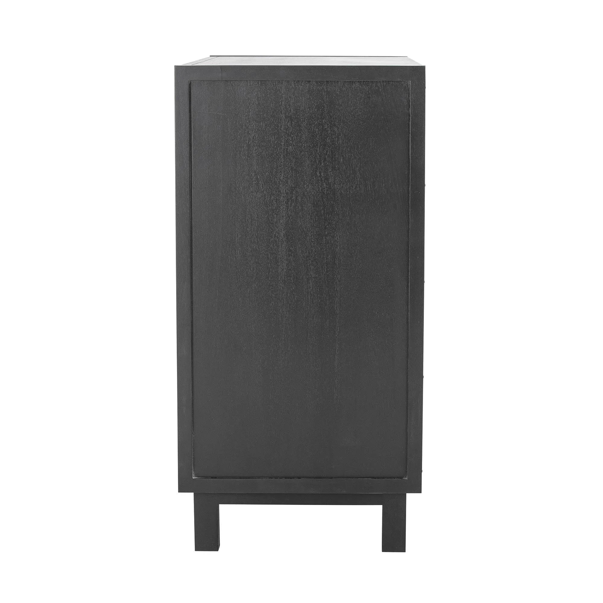 Modernes Trento Kabinett, schwarz, aus Gmelina-Holz von Bloomingville.